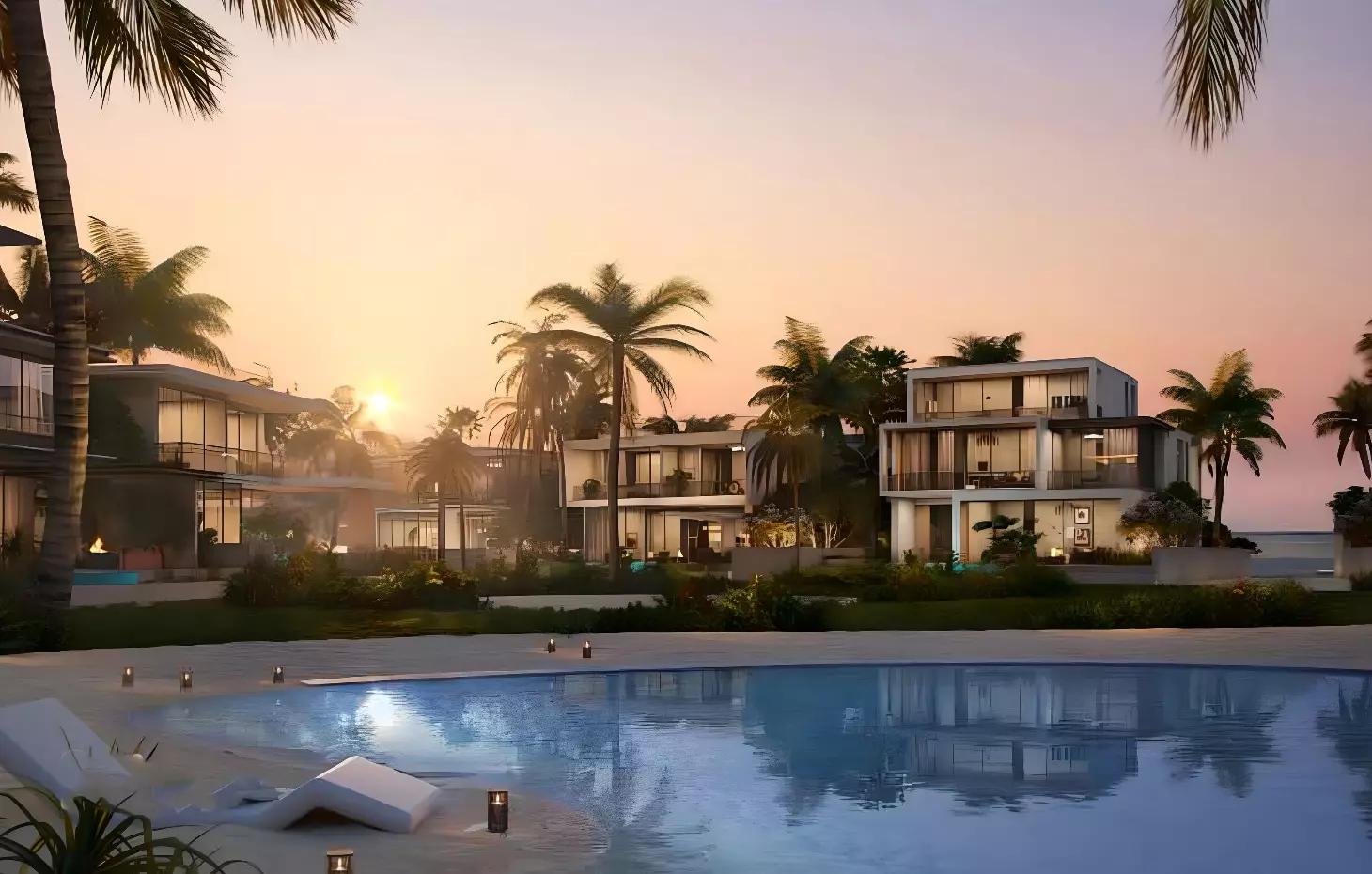The Palm Crown beachfront setting, Palm Jumeirah, Dubai