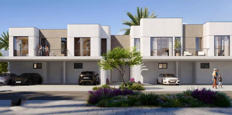 Nima townhouse exterior facade at The Valley, Dubai