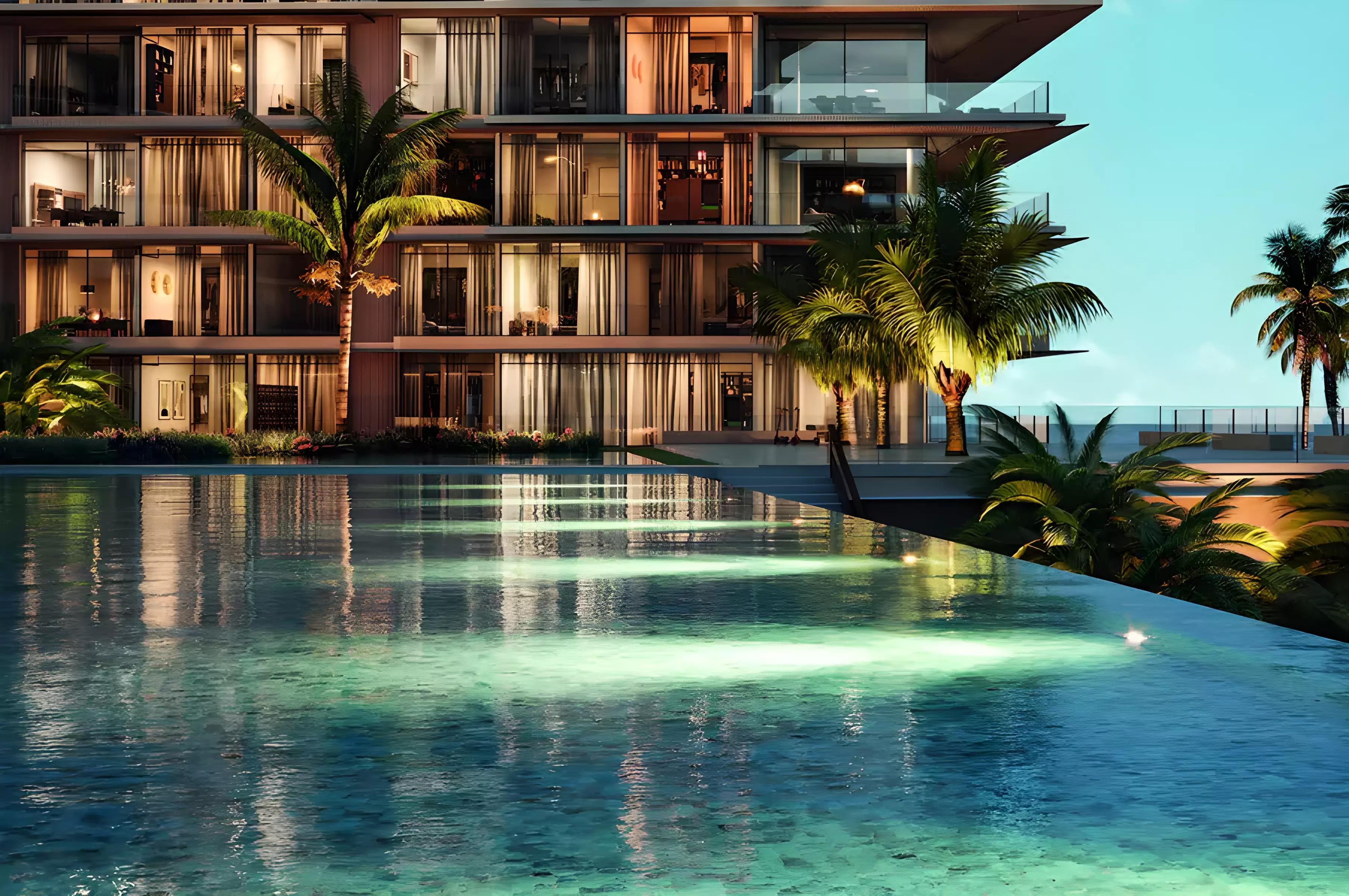Beach Residences Dubai Islands apartment interior view, Dubai Islands, Dubai