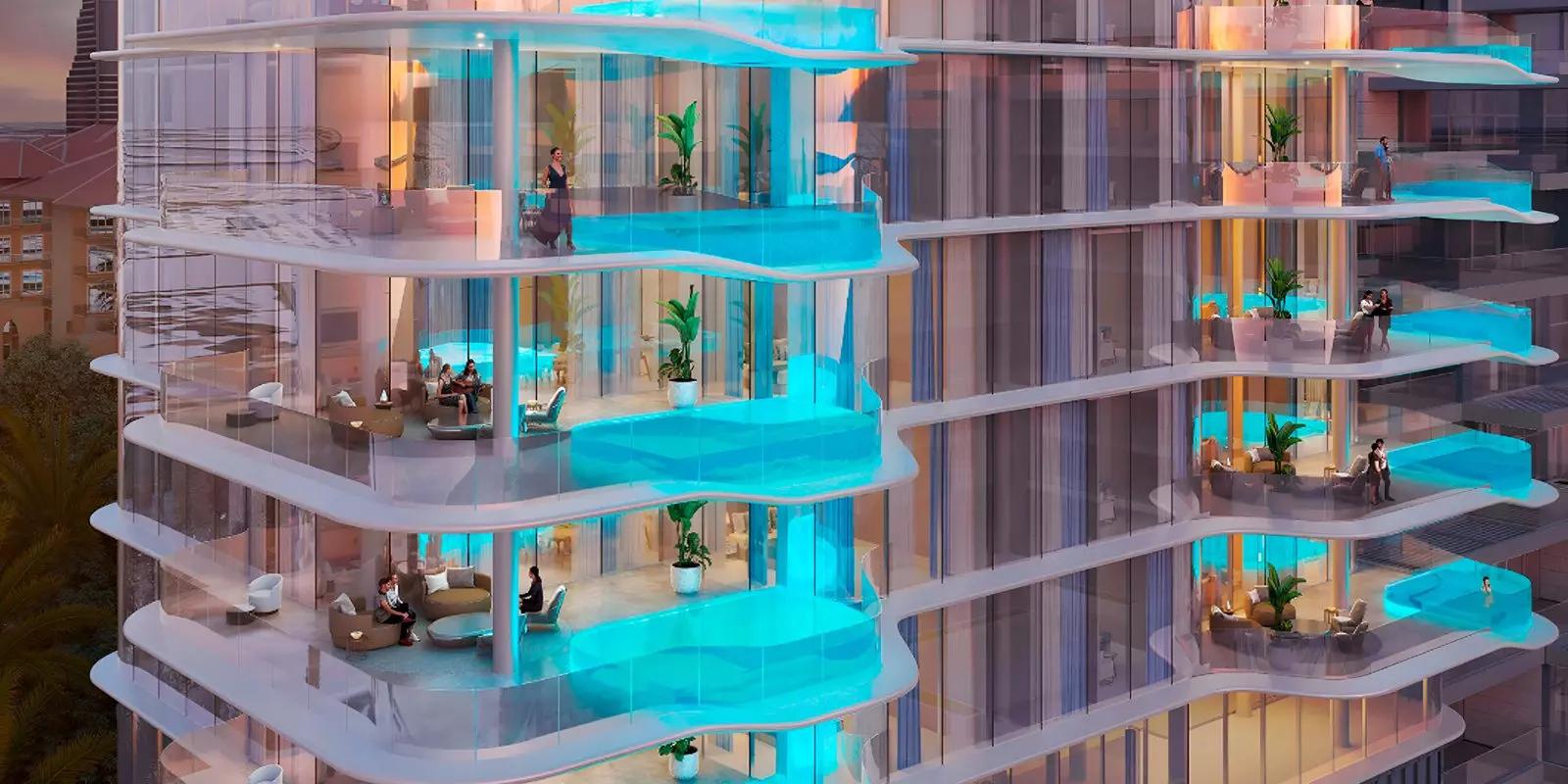 Sensoria at Five Luxe apartment interior living space, Jumeirah, Dubai