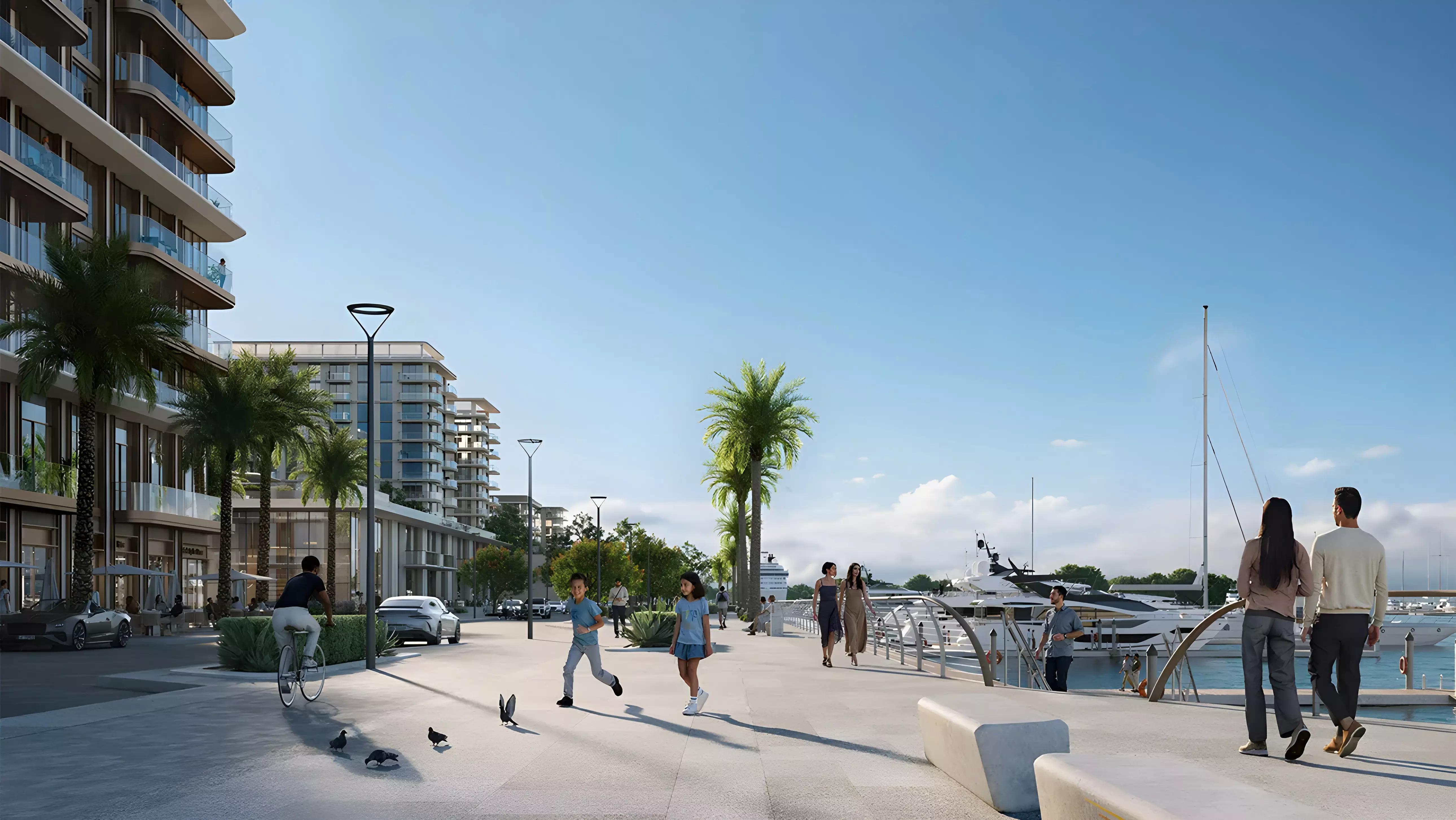 Baystar by Vida building exterior with waterfront surroundings