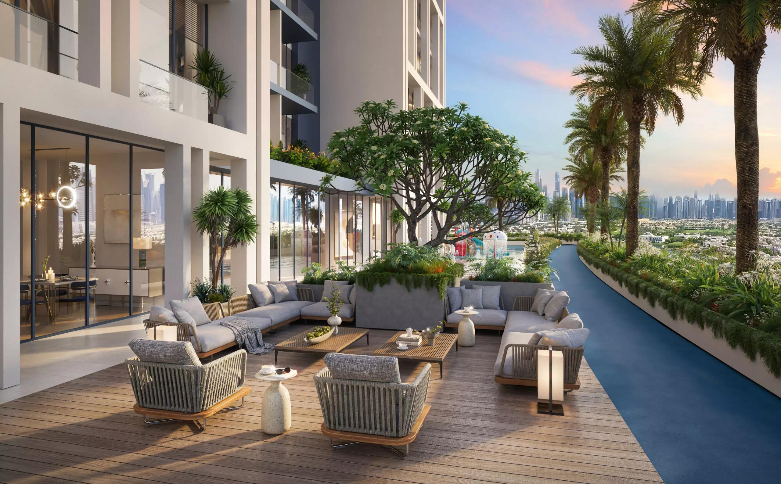 Fairway Residences apartment living room interior