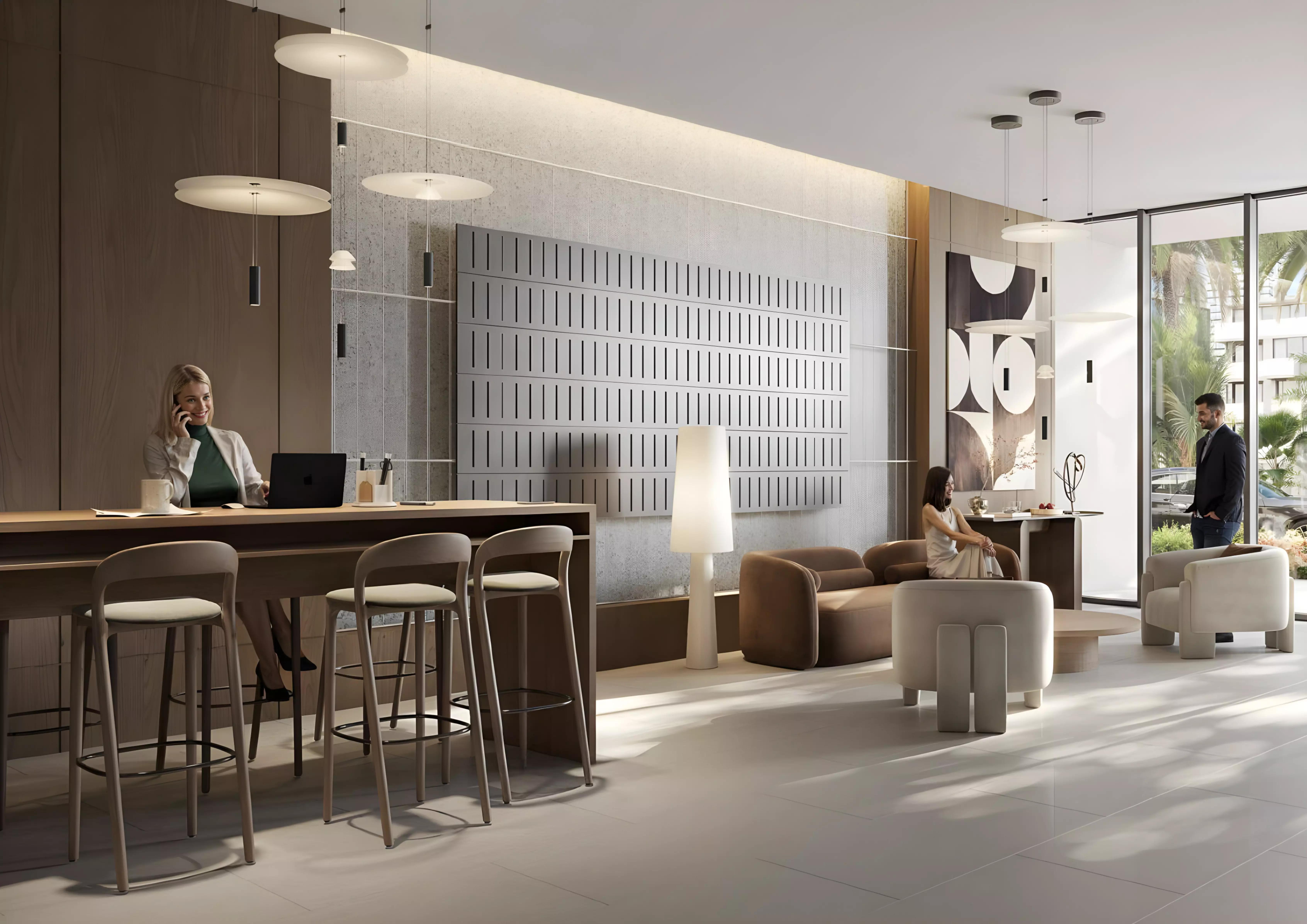 Apartment building elevation at Silviana Park Living, JVT, Dubai