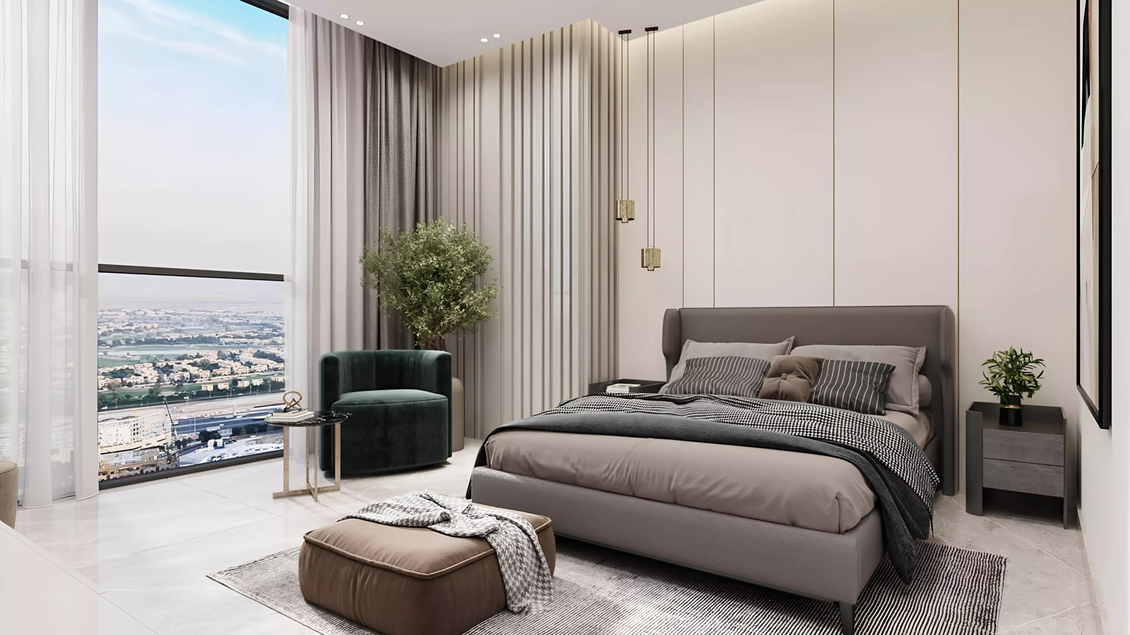 Sample apartment interior at Palatium Residences, JVC