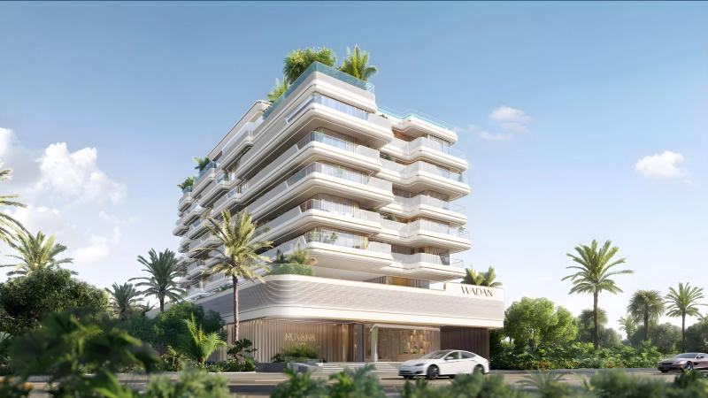 Nuvana by Wadan Developments exterior tower view, Dubai Islands