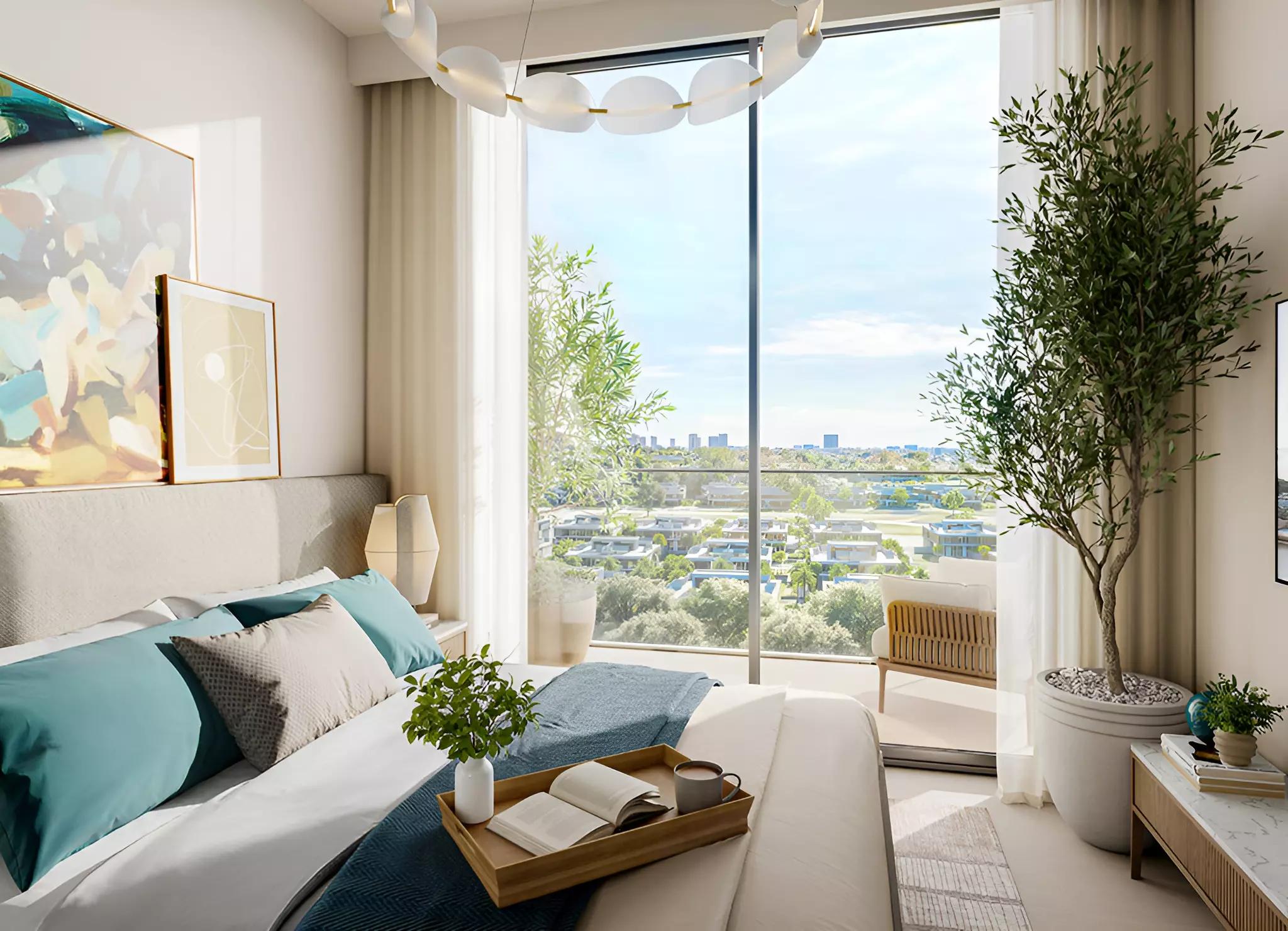 Vida Residences Club Point amenity terrace and gym area, Dubai Hills Estate