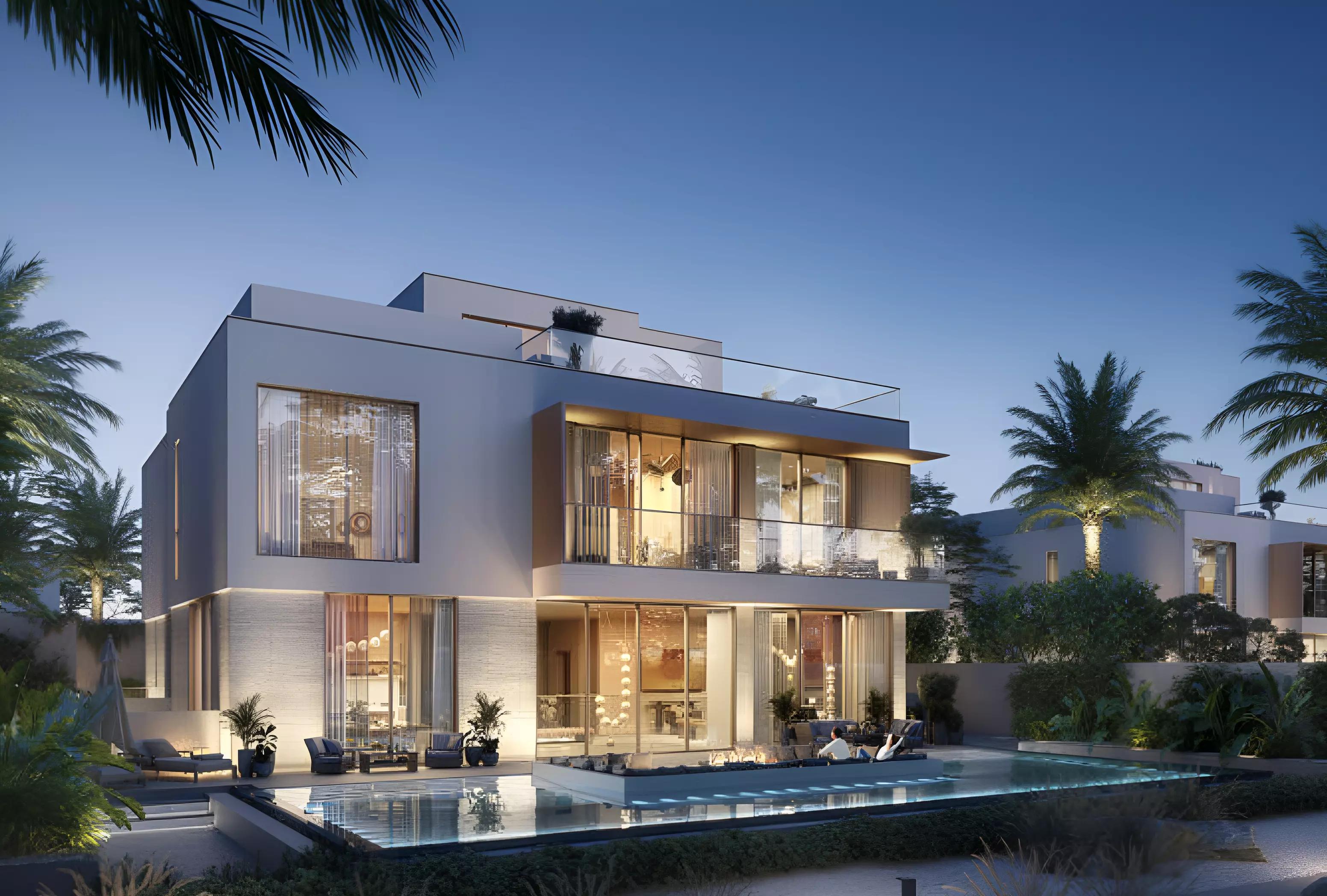 Mirage villa garden and outdoor living space, The Oasis by Emaar, Dubai