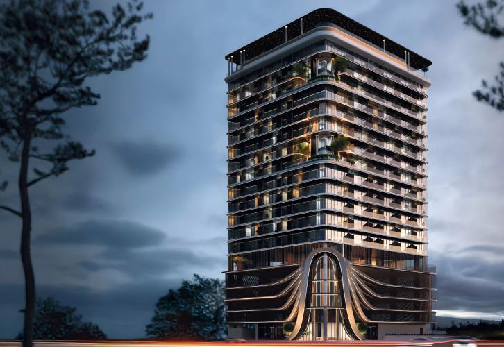 368 Park Lane building exterior view in Jumeirah Village Circle, Dubai