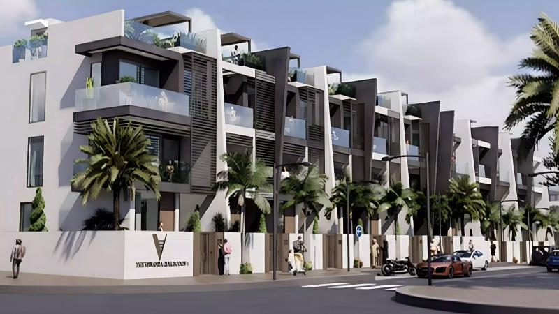 Exterior view of a villa at The Veranda Collection 1 in Jumeirah Village Circle, Dubai