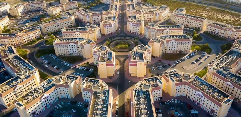 08 Life Residences apartment building exterior in Al Warsan 4, International City Phase 2, Dubai