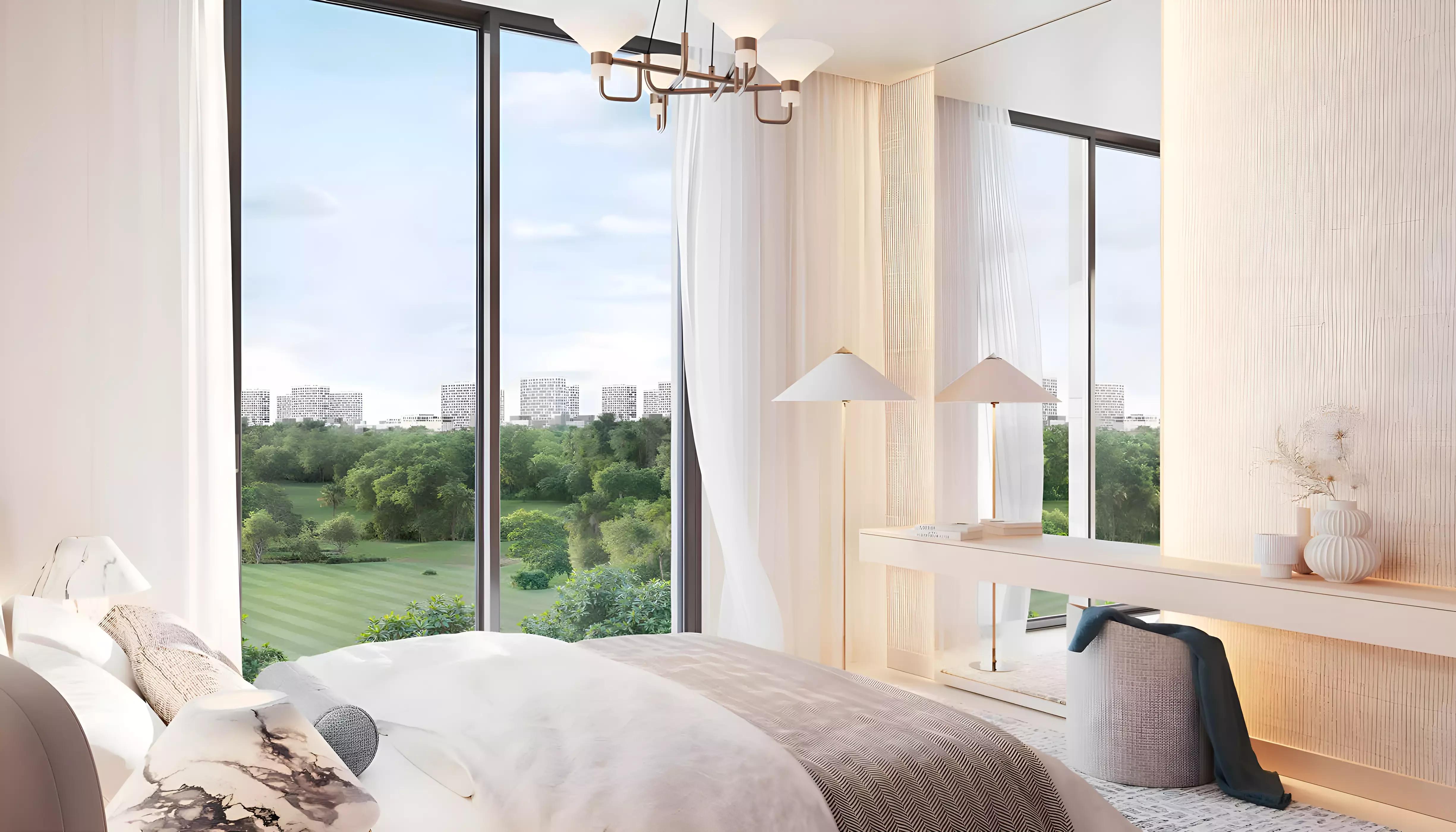 Golf Acres pool and landscaped gardens, Emaar South