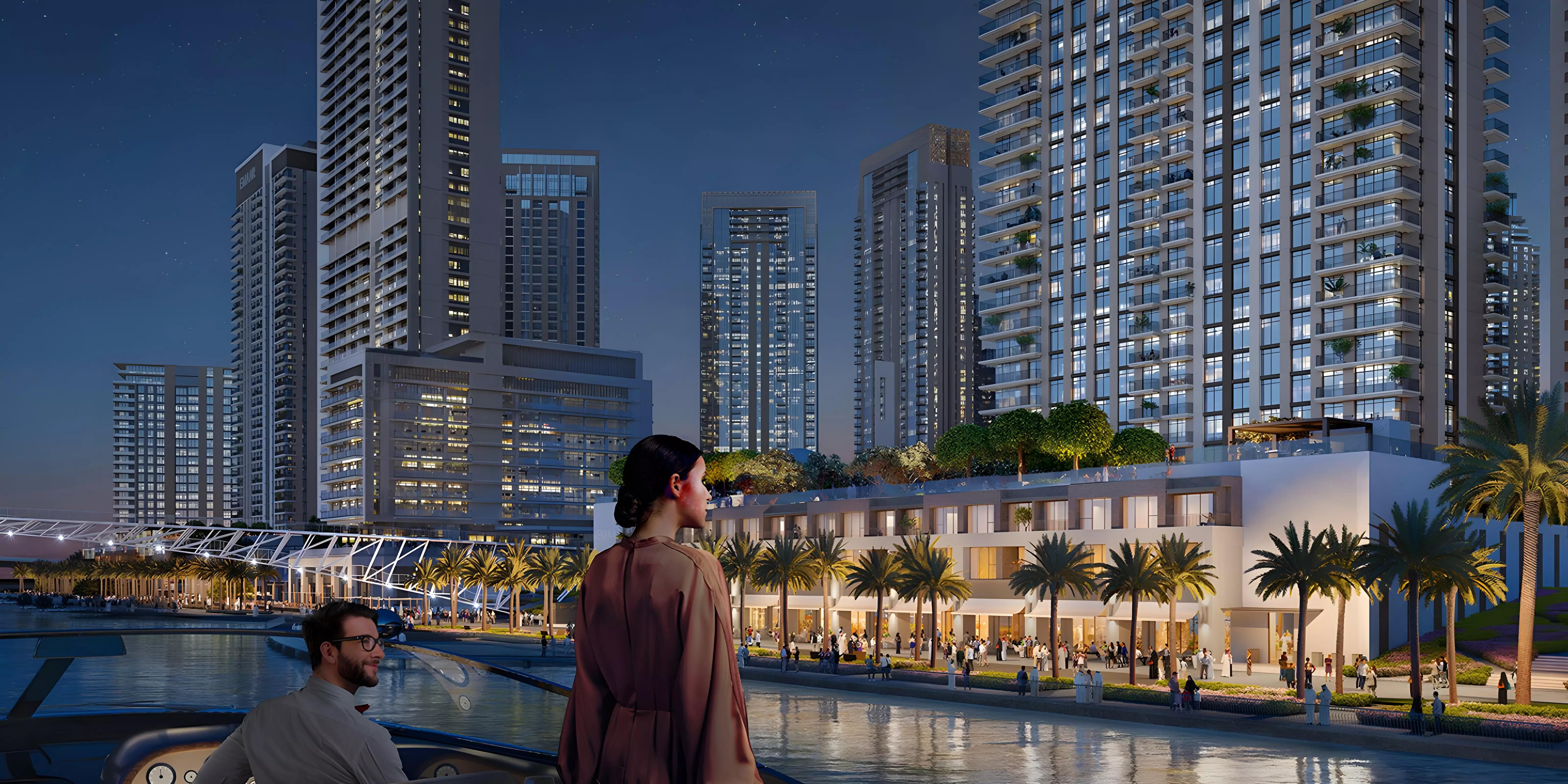 Living area interior at Palace Residences North