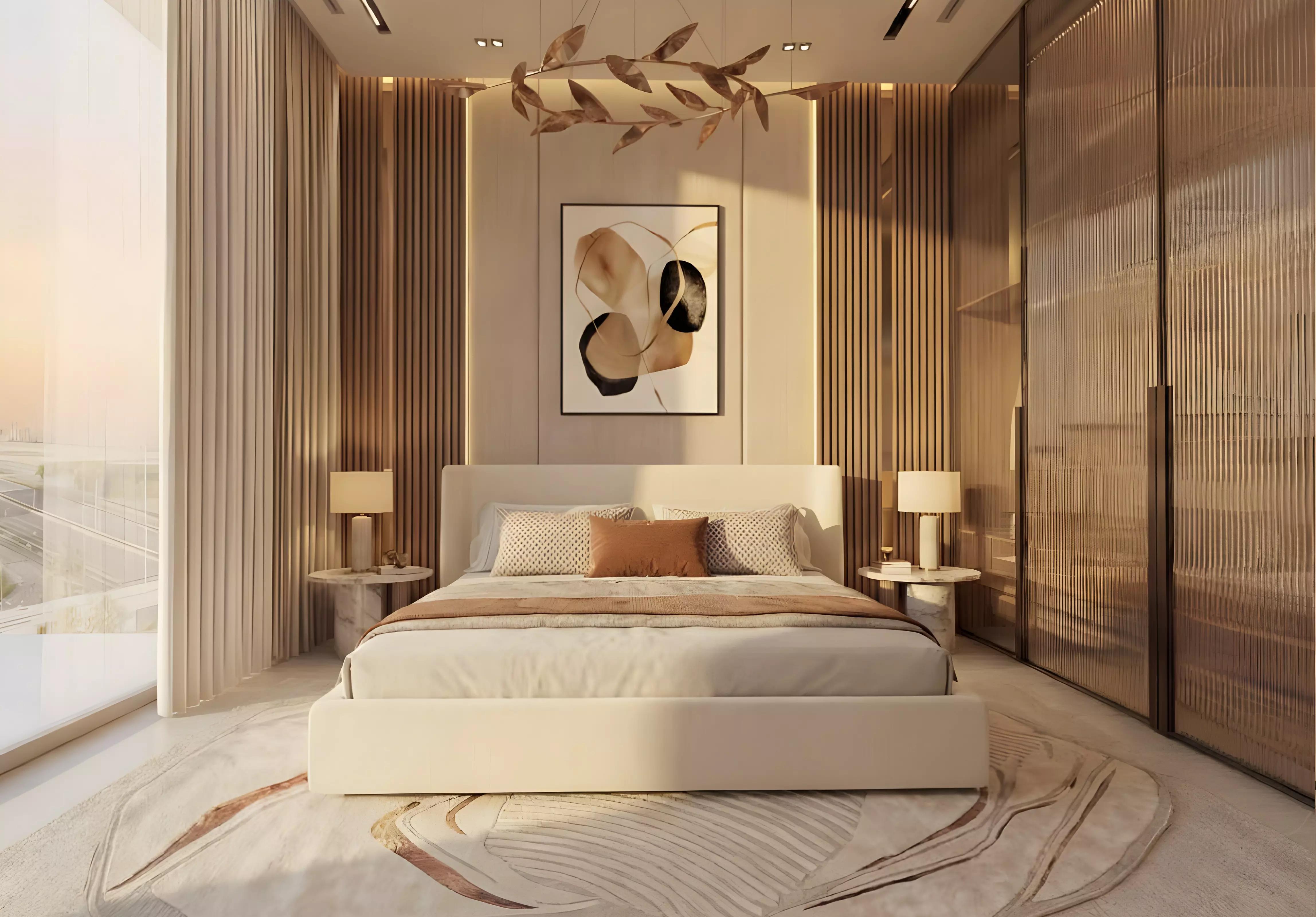 Serenz apartment interior living space, Danube Properties, Dubai