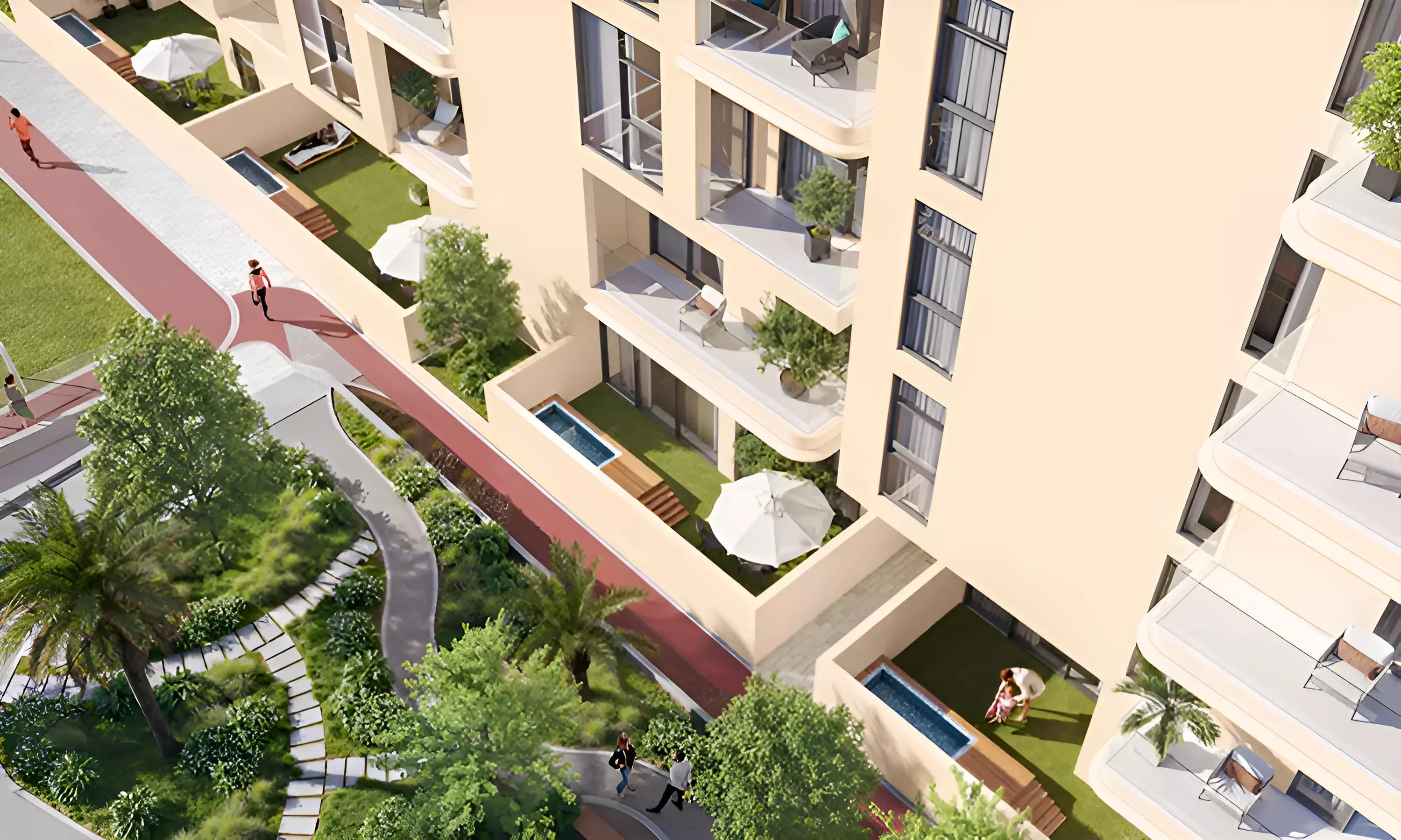 The Hub Residences interior kitchen and dining area, Al Furjan, Dubai