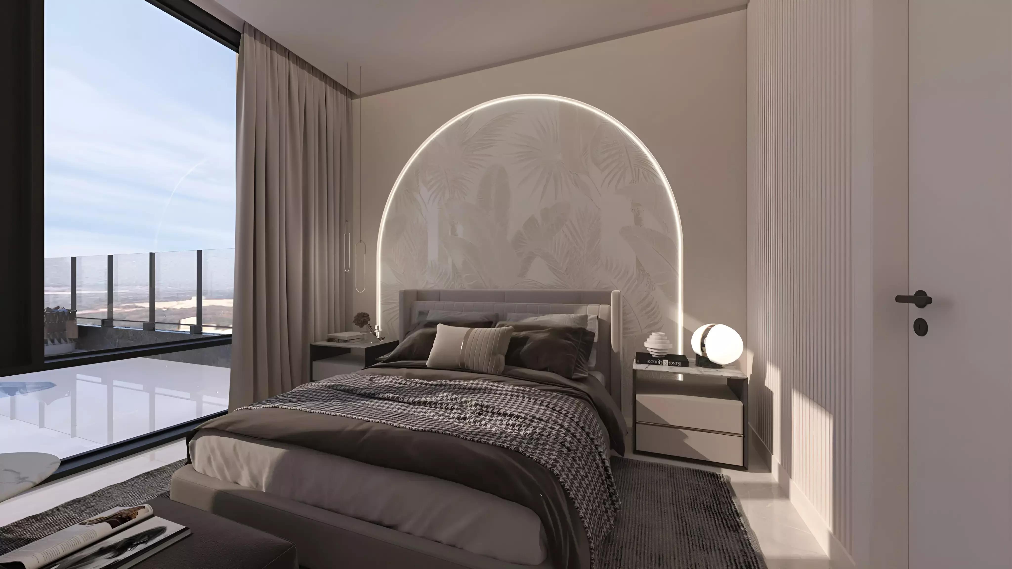 Rose Gardens 1 residential building street view, Jumeirah Garden City, Dubai