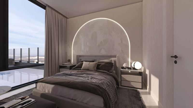 Rose Gardens 1 residential building street view, Jumeirah Garden City, Dubai