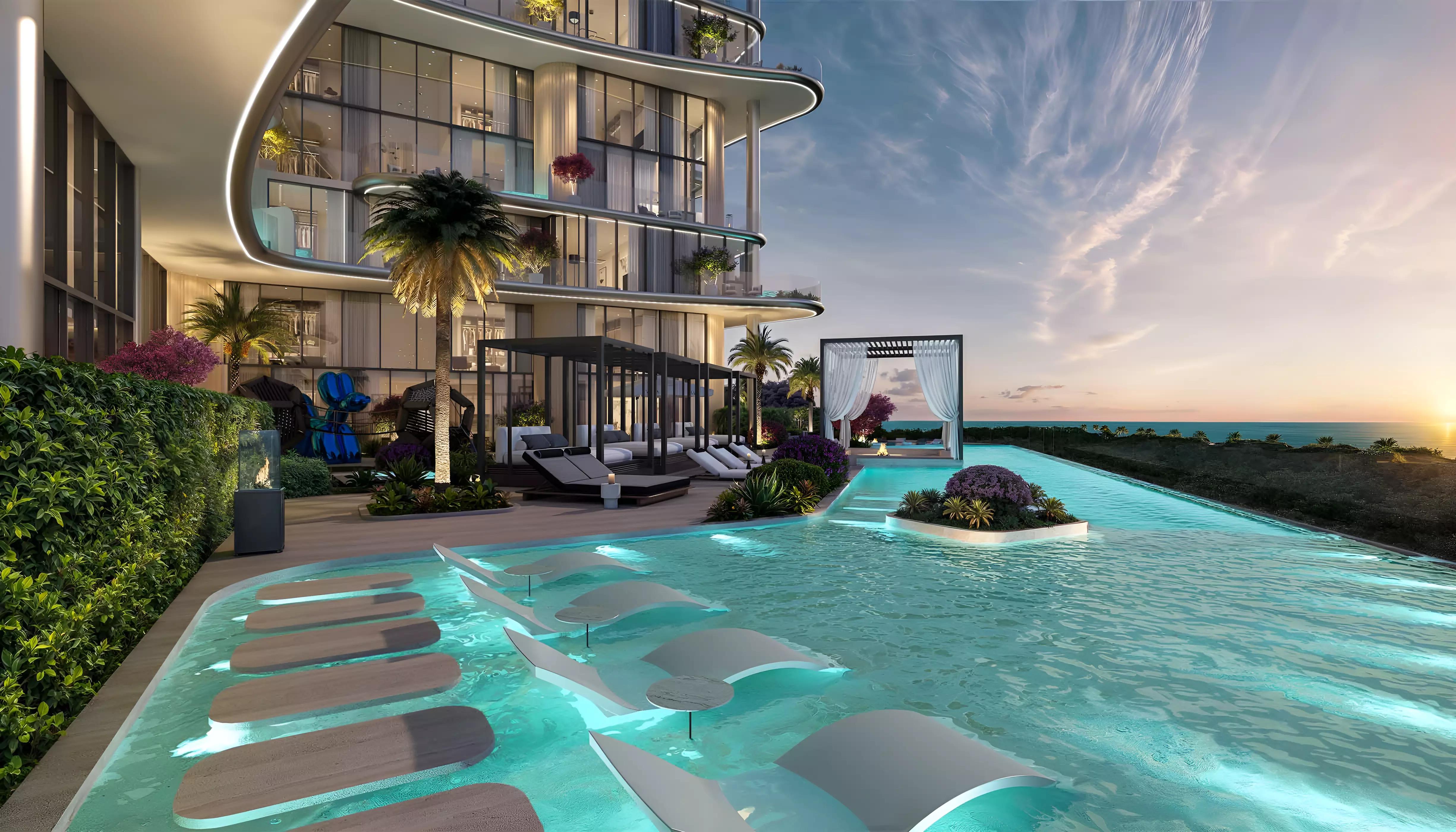 Villa del Gavi building rendering with landscaped surroundings
