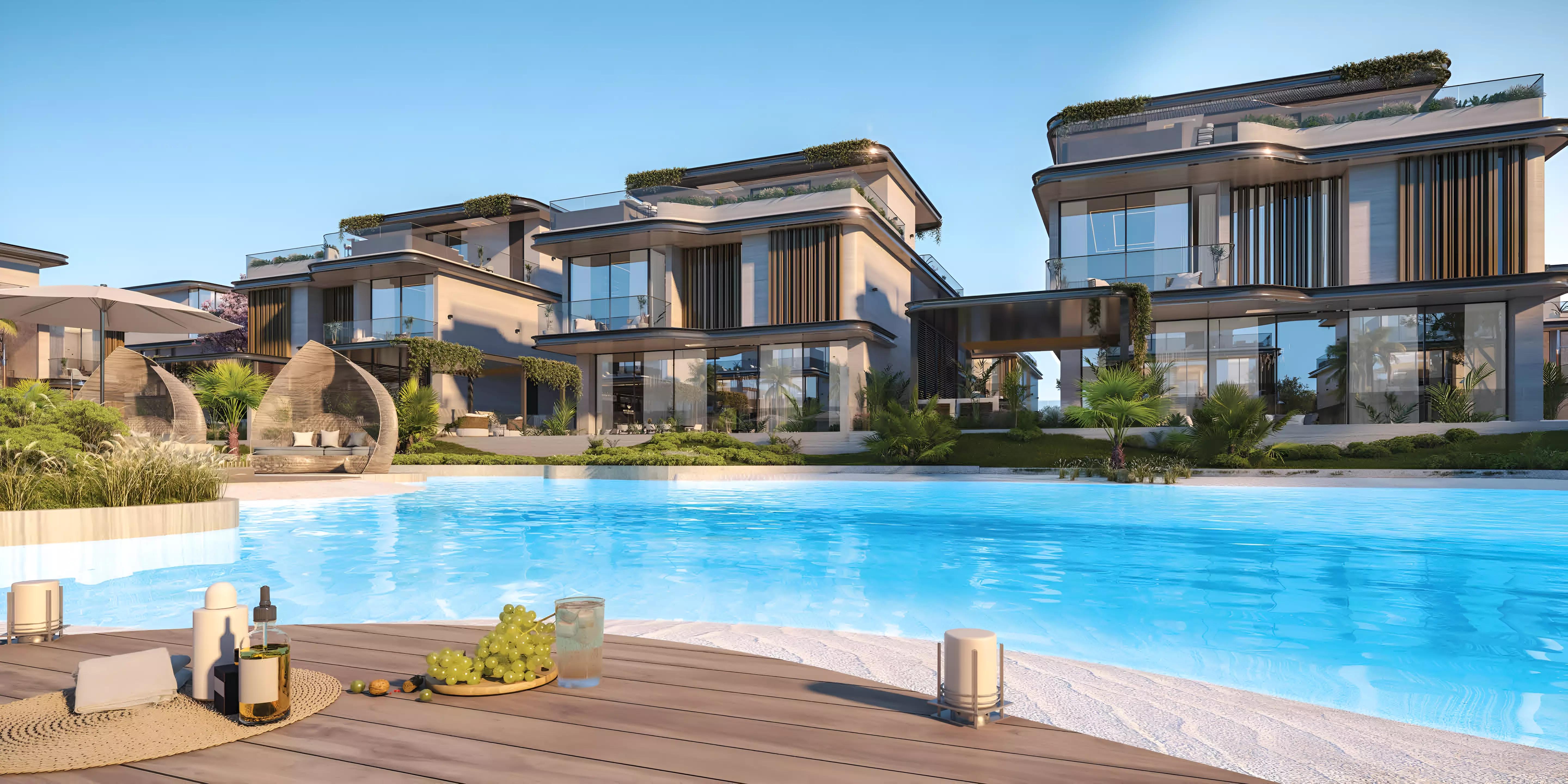 Wellington Grand Villas villa living area interior, MBR City, Dubai