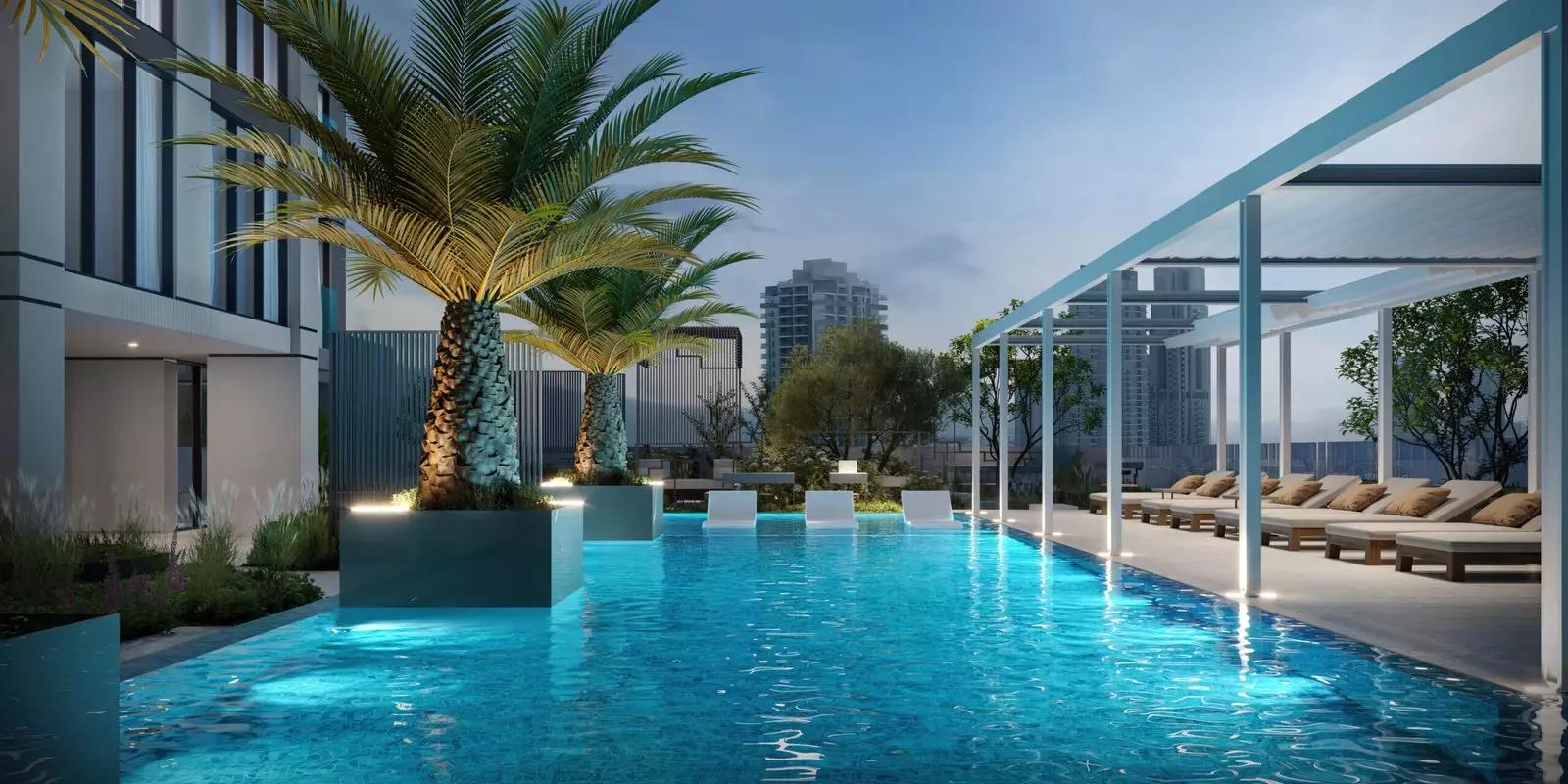 Interior lobby of V1ter Residence, JVC, Dubai