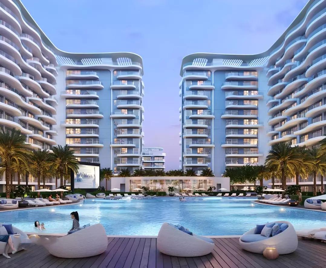 Exterior architectural detail, Lagoon Views 3, Dubai