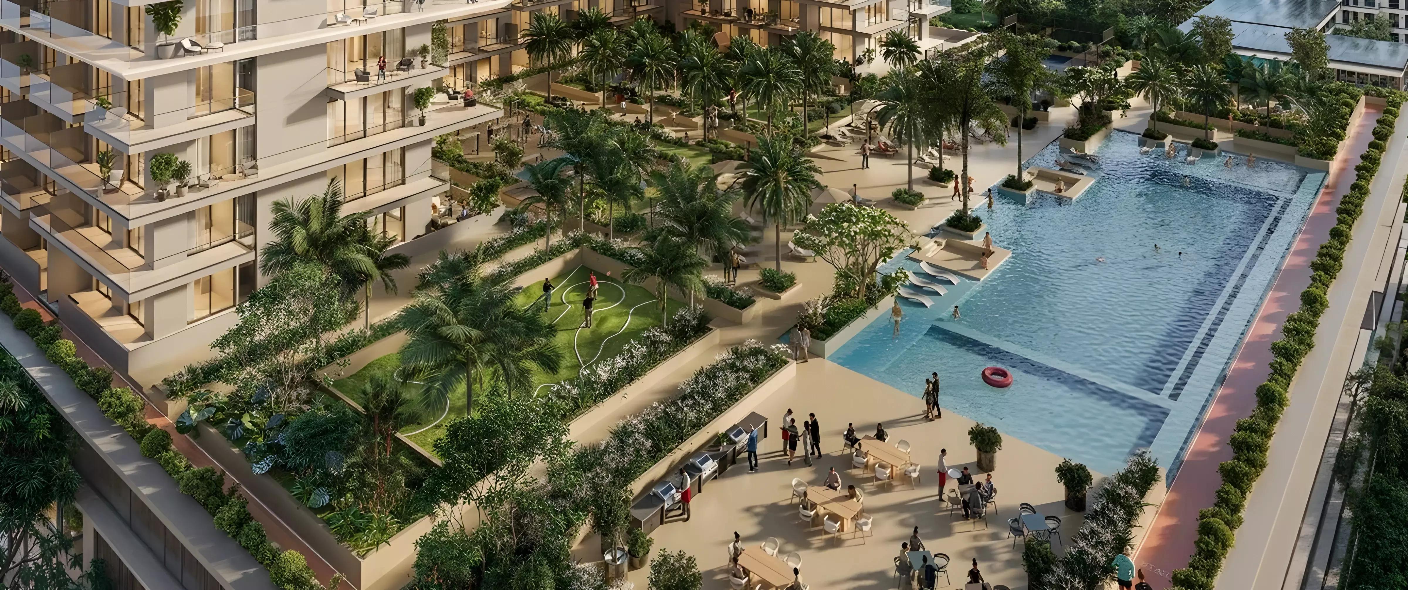 Sol Levante gymnasium with fitness equipment, Jumeirah Village Triangle, Dubai