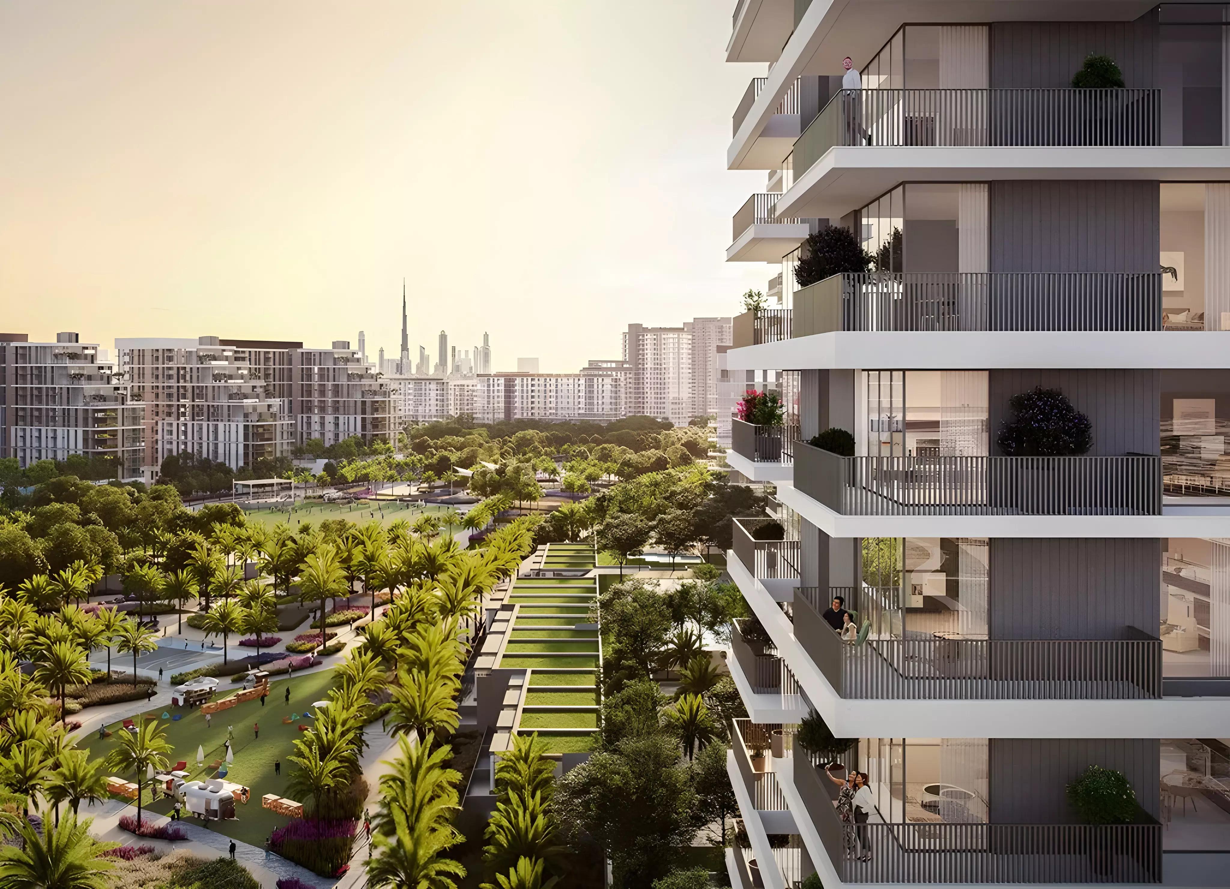 Palace Residences Dubai Hills amenity deck and pool area, Dubai Hills Estate, Dubai