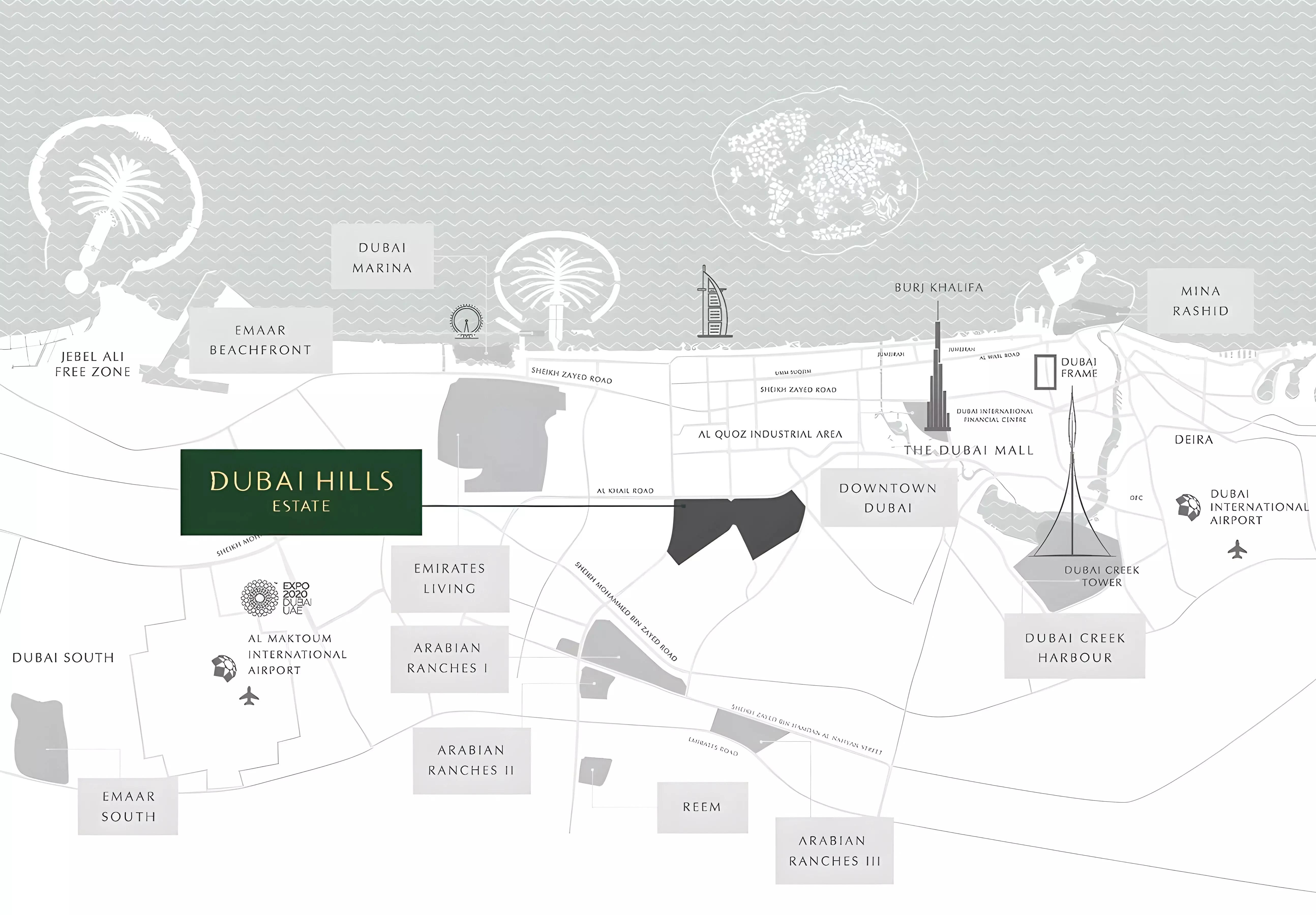 Swiss Residences master plan layout, Dubai Hills Estate, Dubai