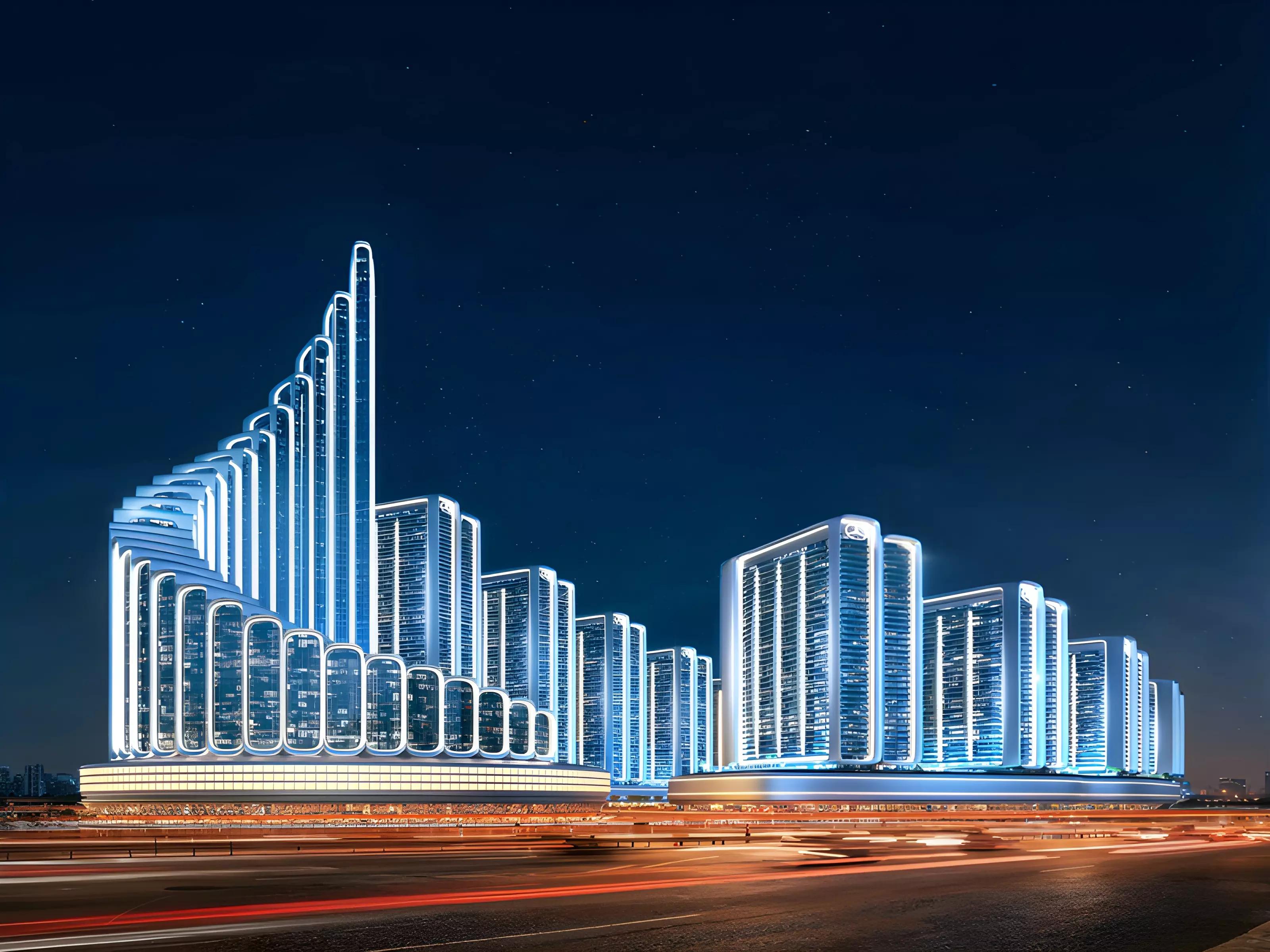 Binghatti Vision Iconic residential interior render, Nad Al Sheba, Dubai