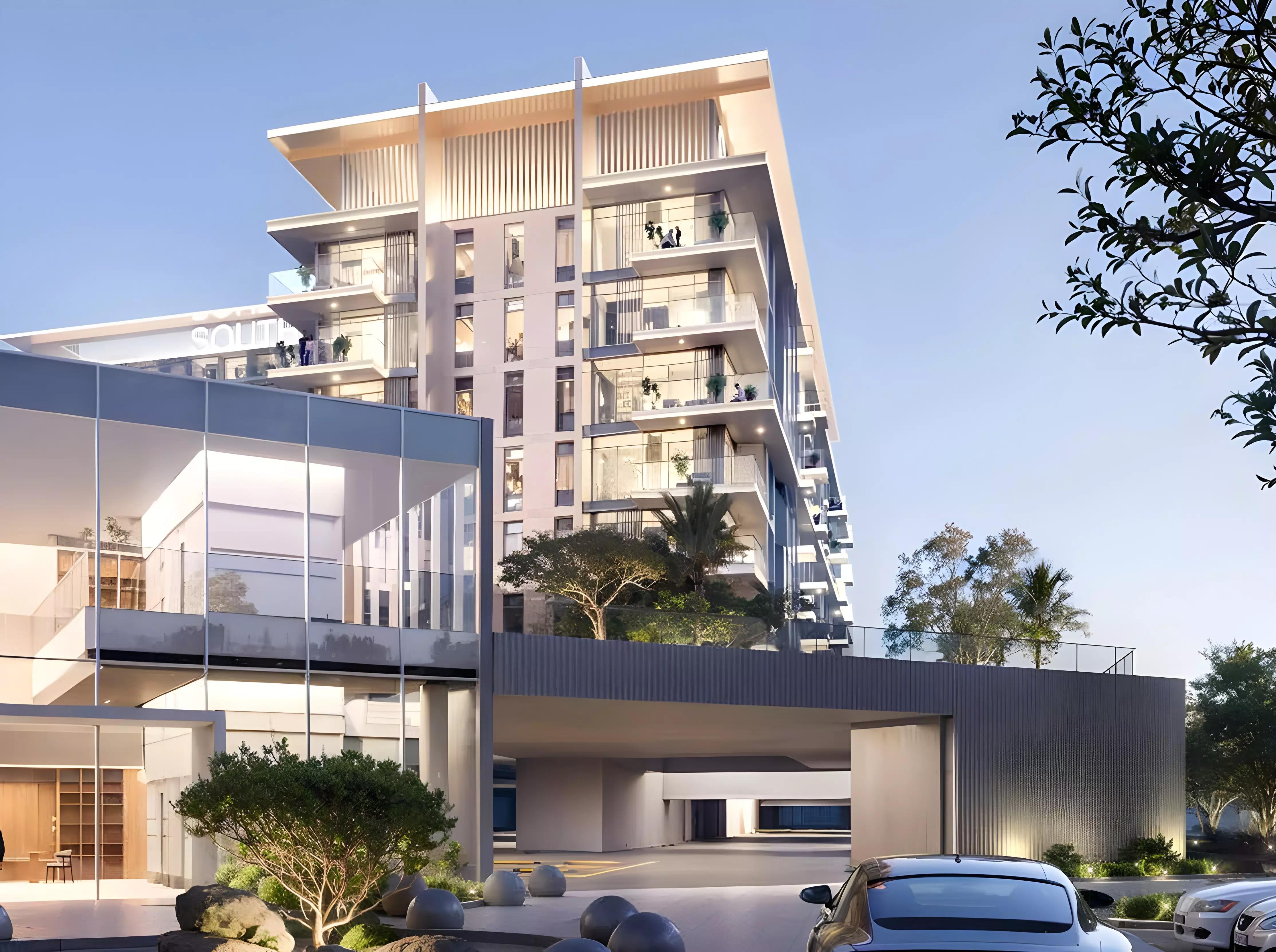 Hayat Phase 4 townhouse facade detail, Dubai South