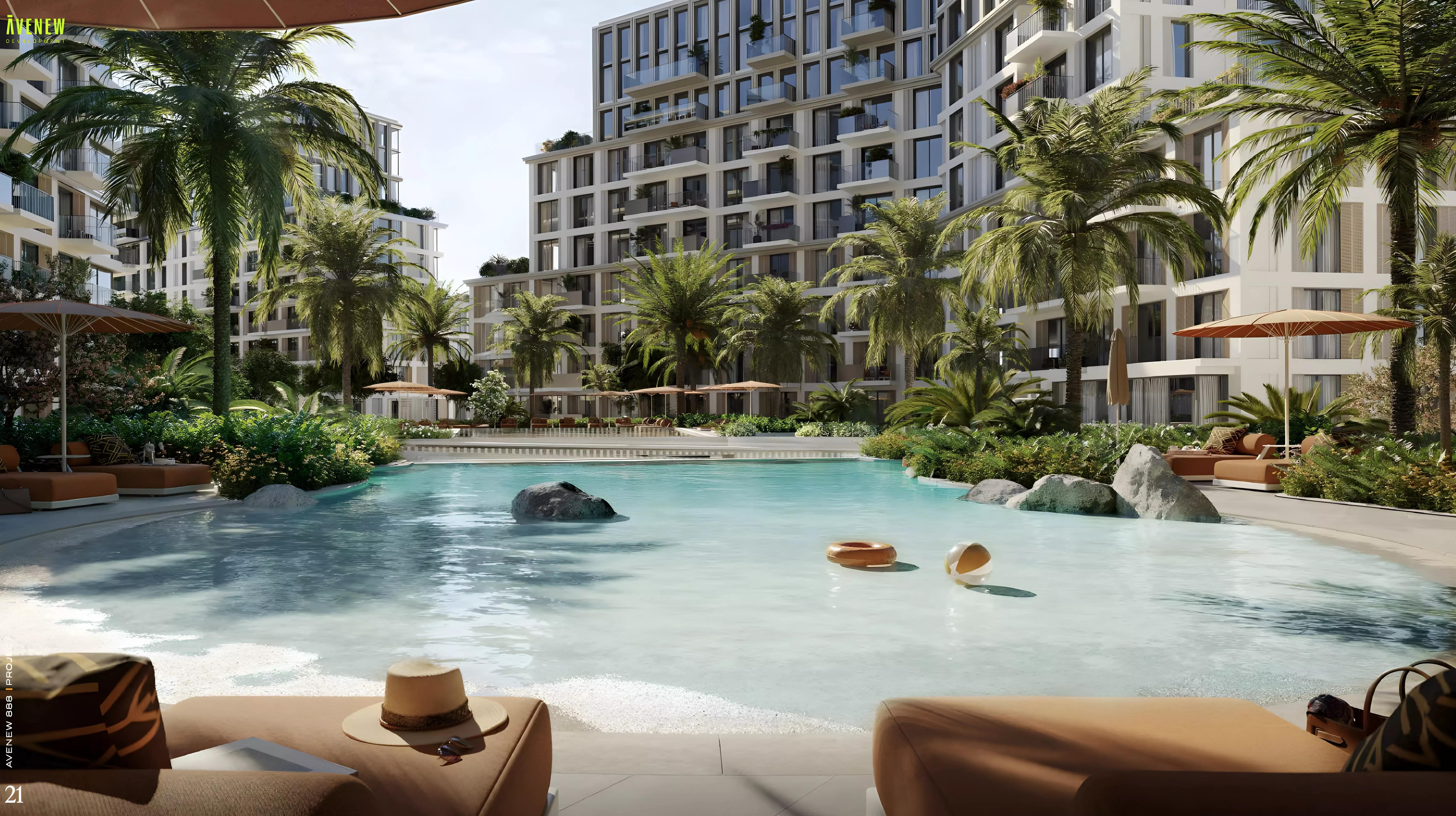 Avenew 888 exterior tower view, Dubai South, Dubai