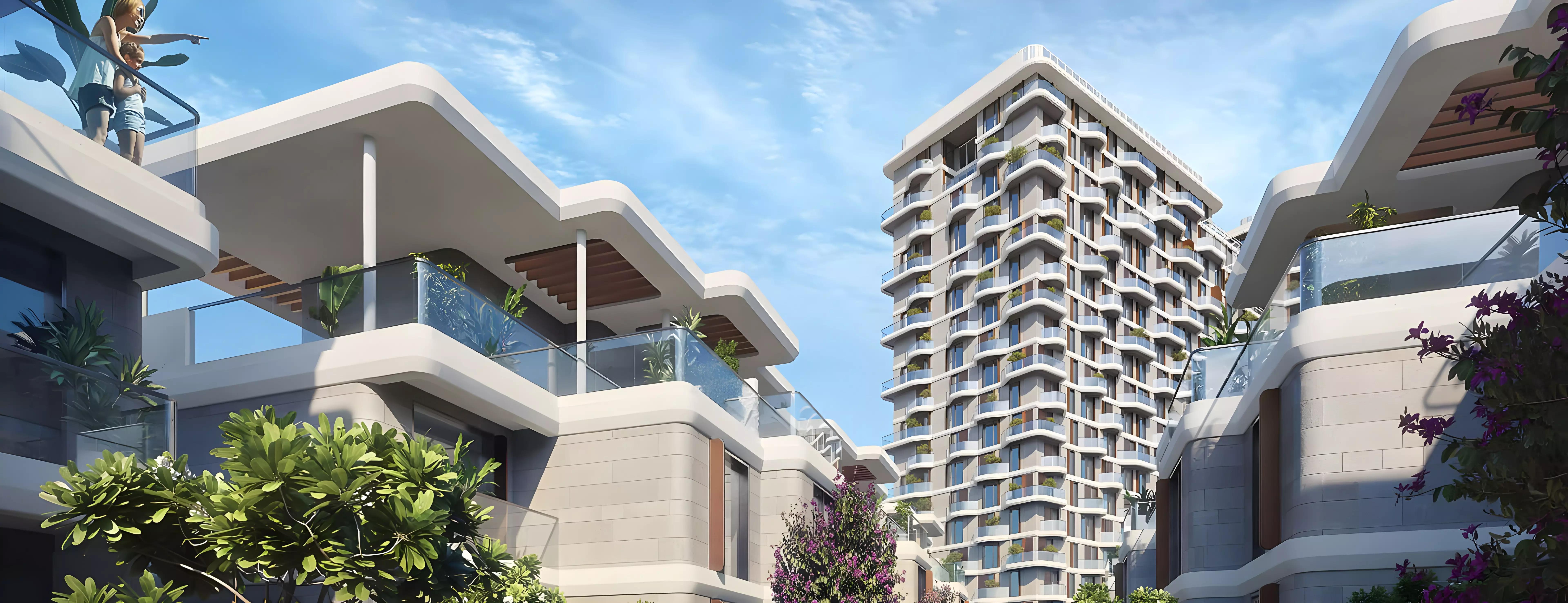 Takaya Kalina community amenity area render, Motor City, Dubai