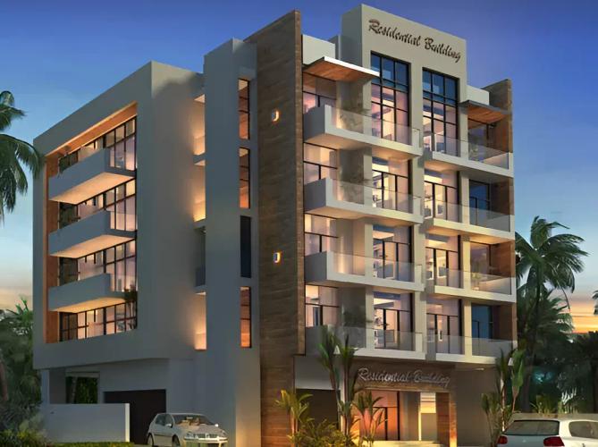 Aras Heights Phase 2 residential building exterior in Dubai Silicon Oasis