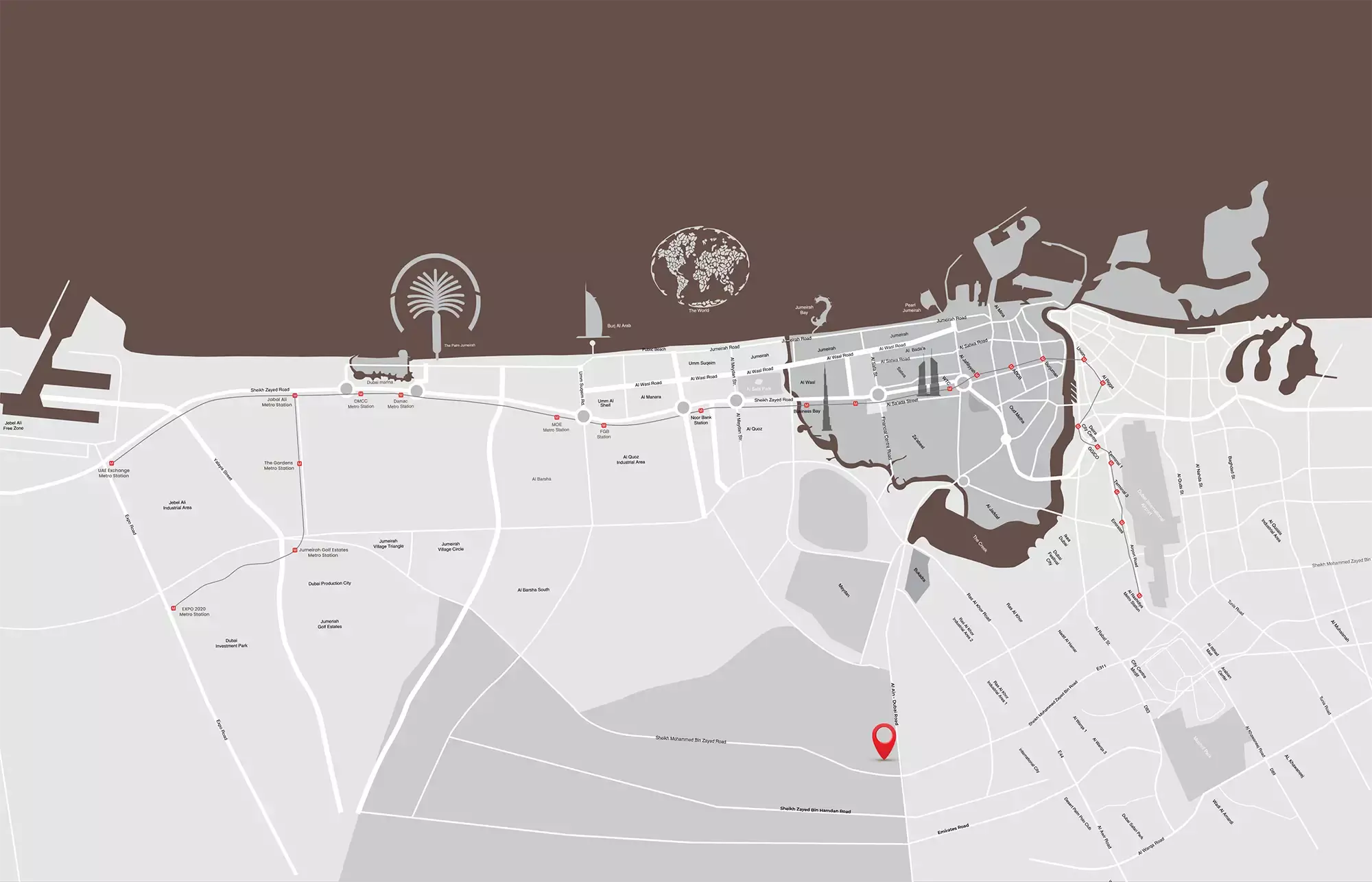 Rome phase 2 by Samana master plan layout, District 11, MBR City