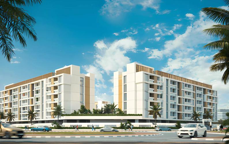 Torino by ORO24 building exterior in Arjan, Dubai