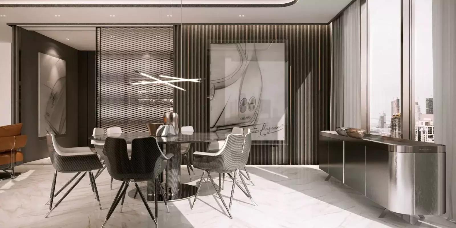 Gymnasium interior at DaVinci Tower, Business Bay