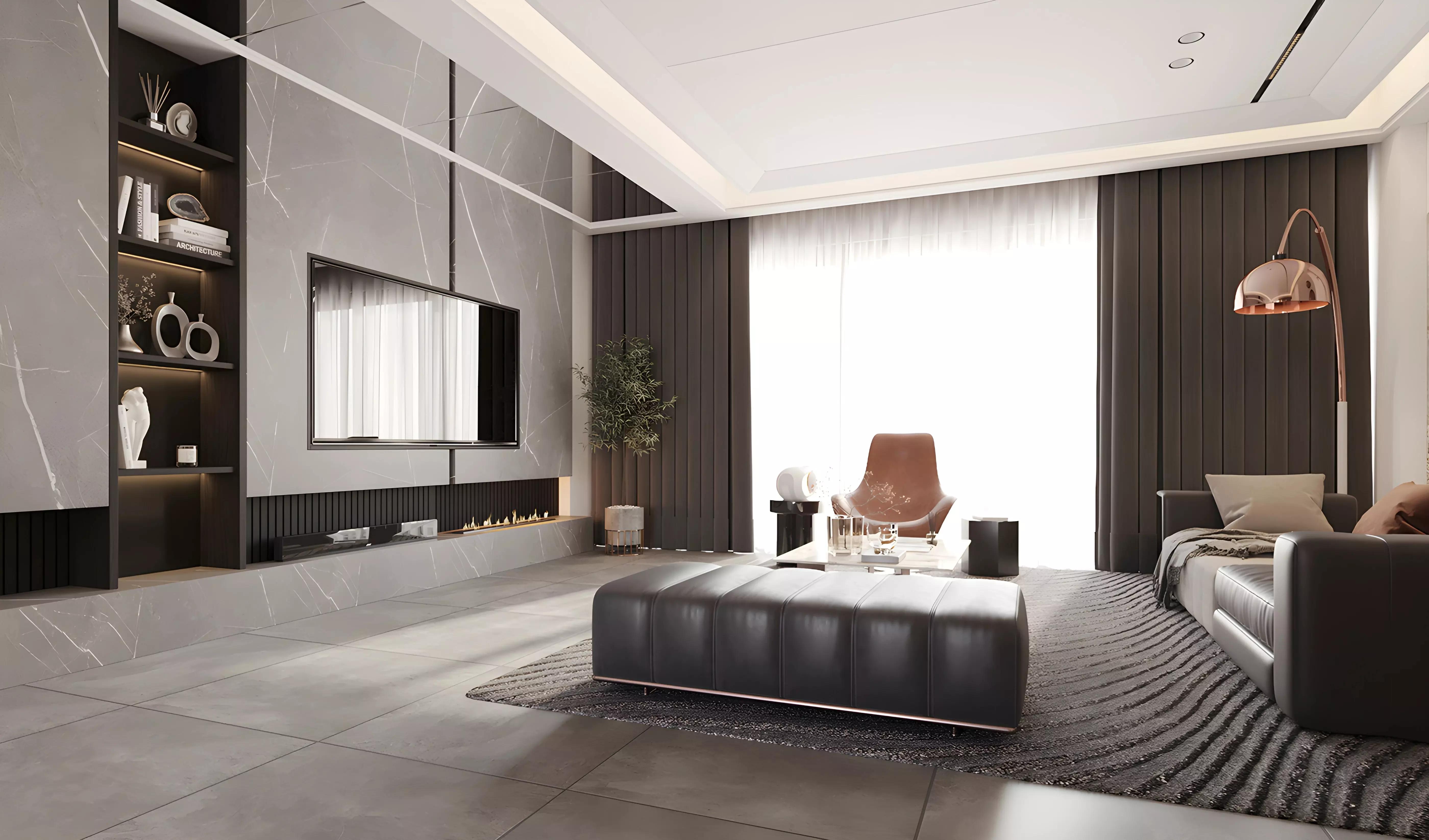 High Best Tower amenity deck with landscaped seating area, MBR City, Dubai