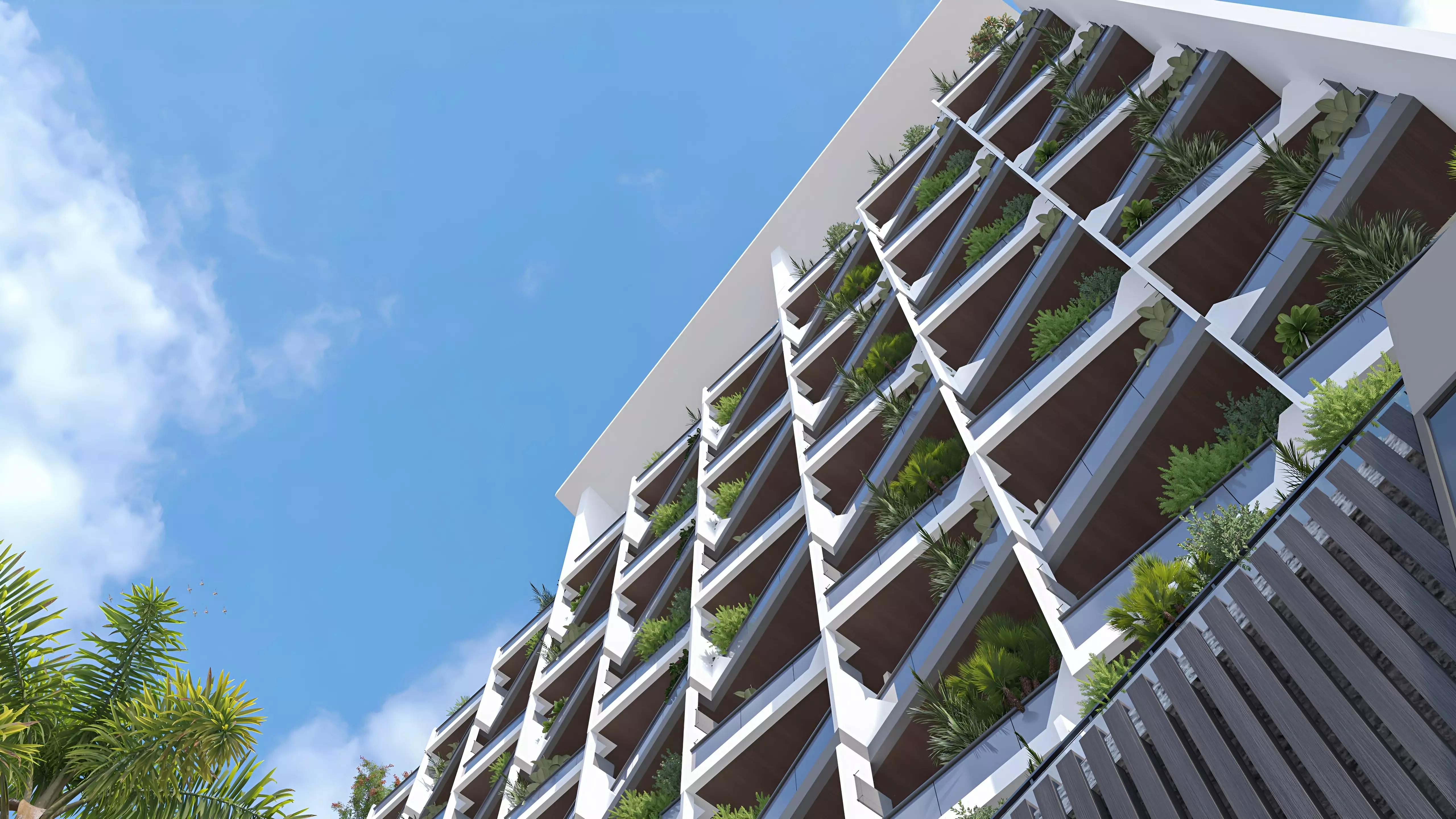 Gateway apartment interior living space, Jumeirah Village Circle, Dubai