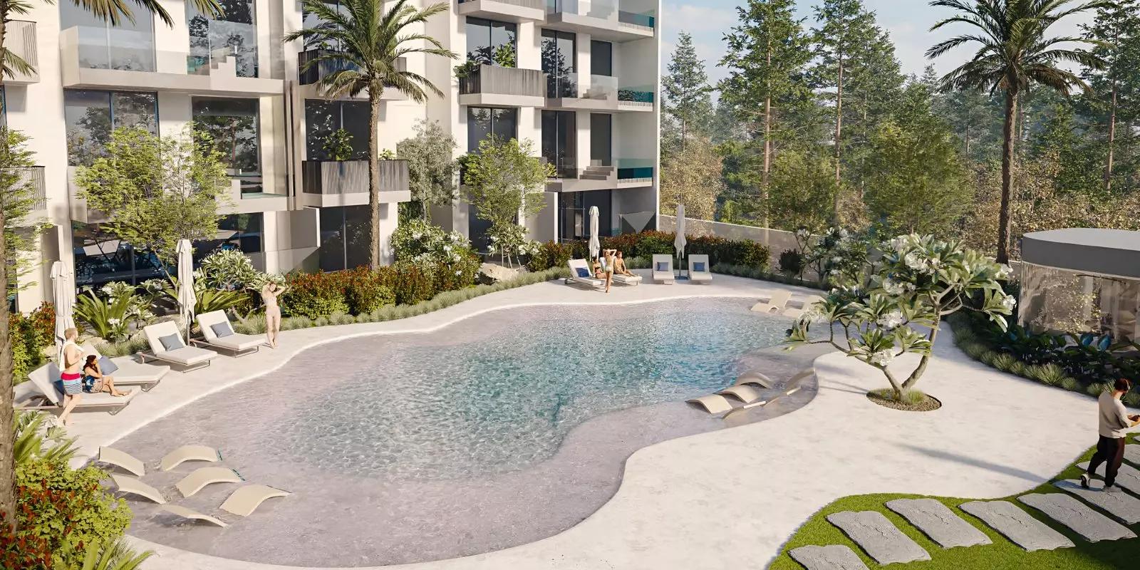 Beverly Residence Phase 2 tower view, Jumeirah Village Circle, Dubai