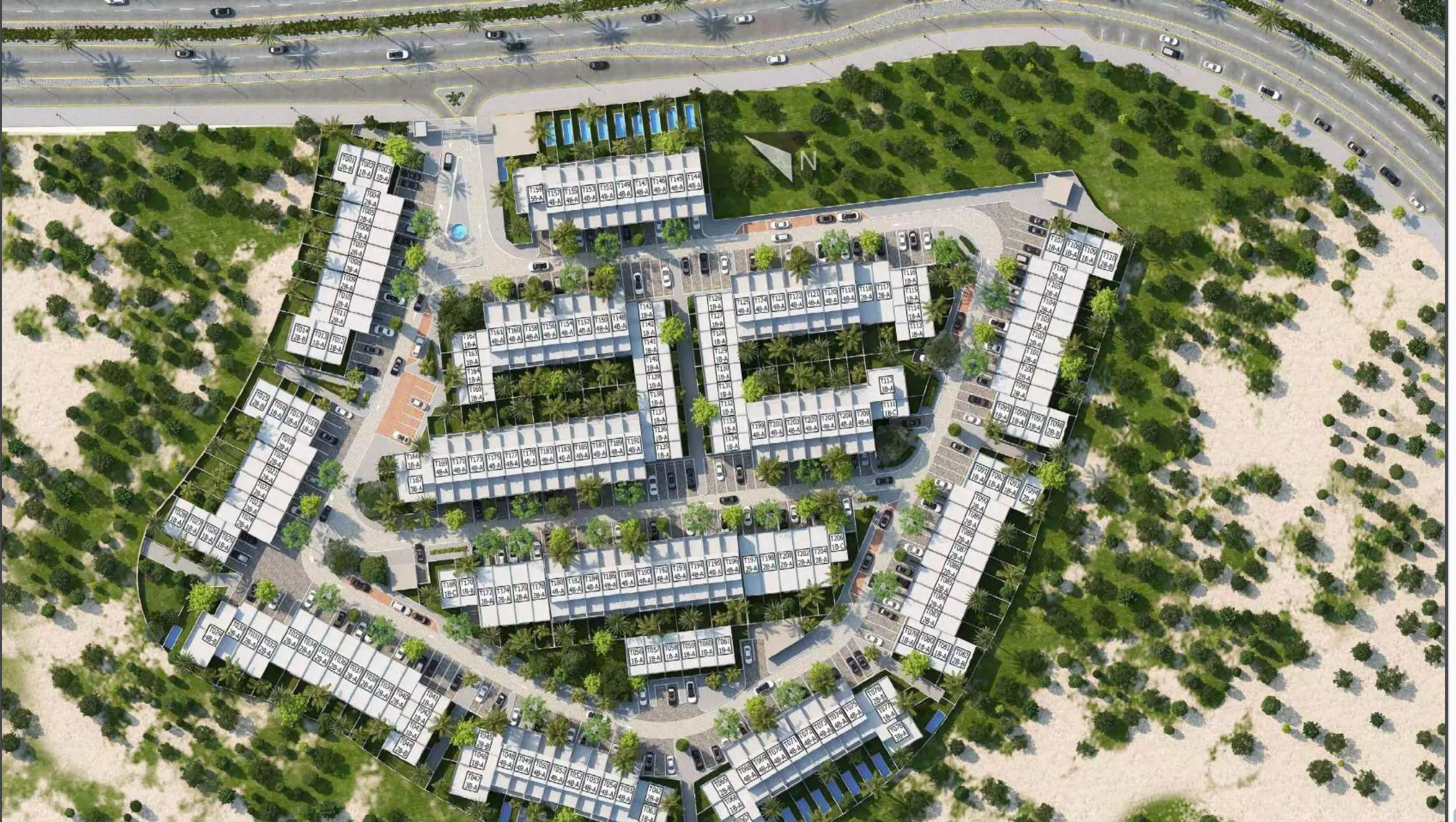 Verdana Phase 2 masterplan layout showing townhouse plots and community facilities, DIP, Dubai
