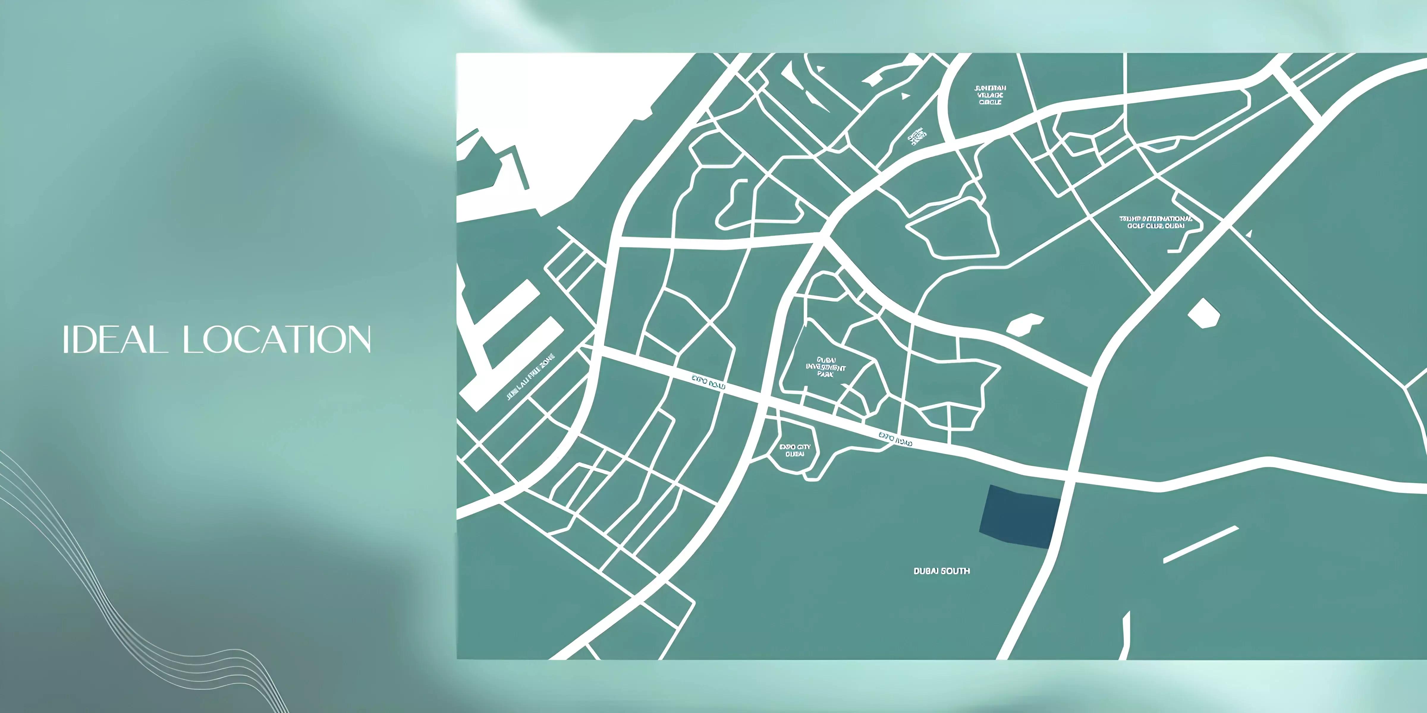 Golden Woods Albab Views master plan layout, Dubai South