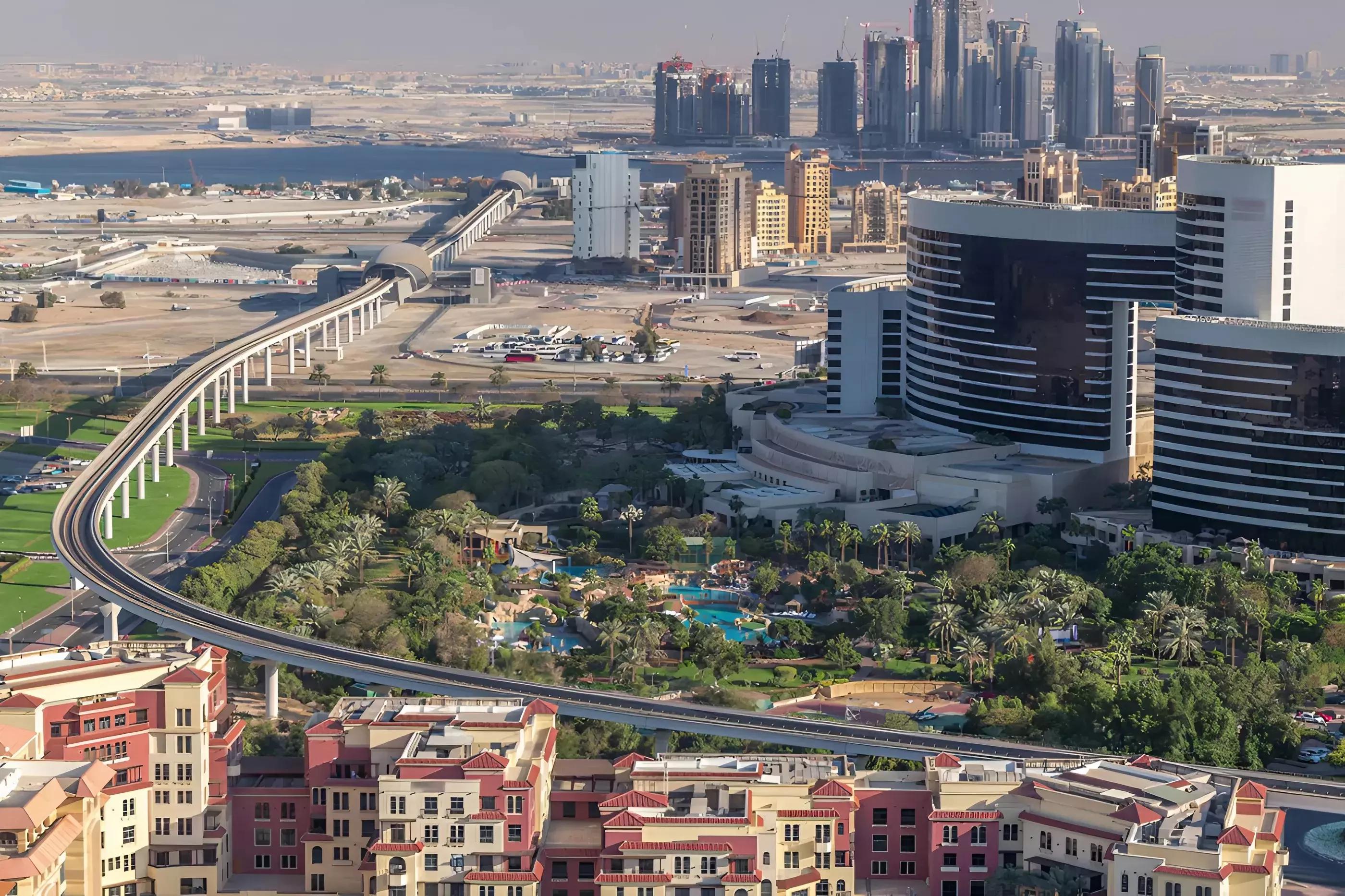 Celeste apartment tower exterior render, Culture Village, Dubai