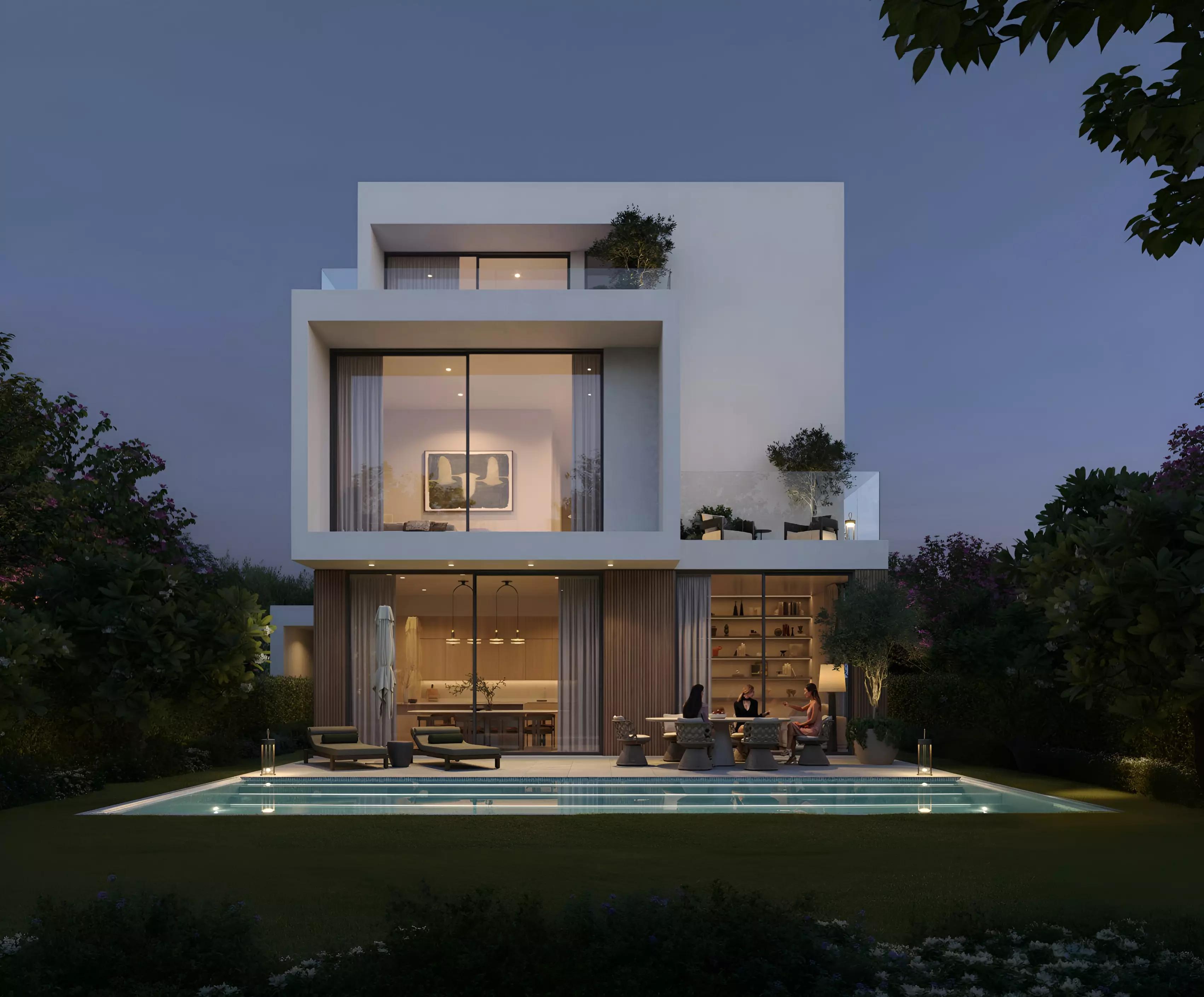 Equiterra villa cluster with garden pathways, DIP 2, Dubai