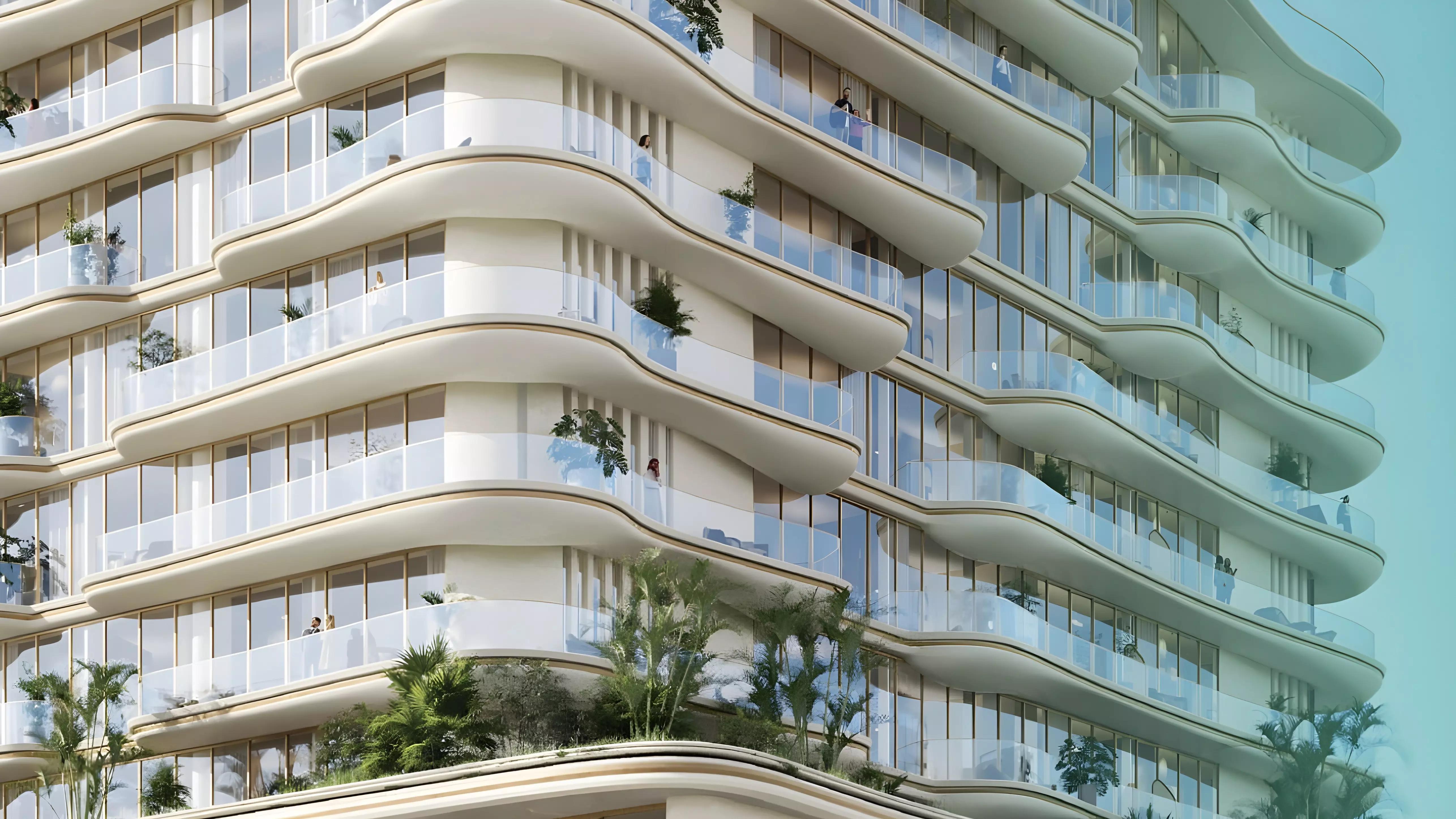 La Crystal exterior facade view, Dubai Islands
