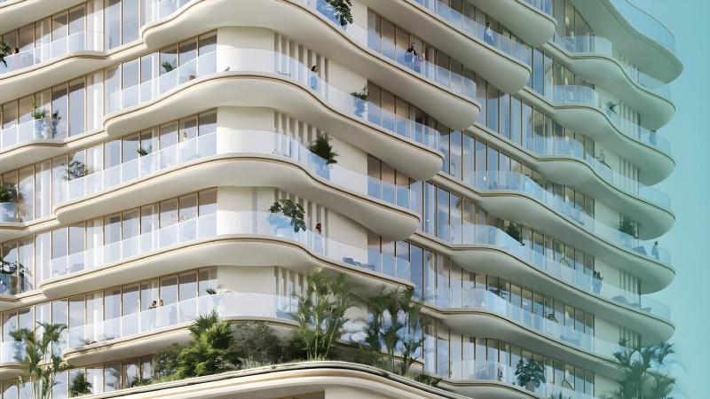 La Crystal exterior facade view, Dubai Islands