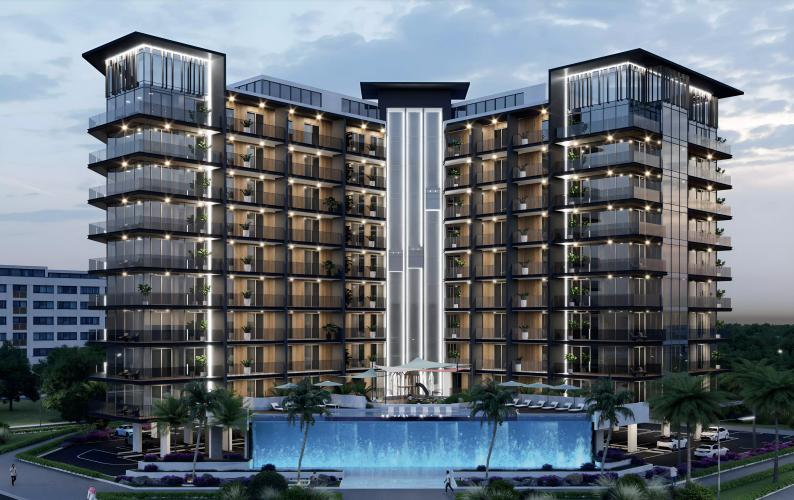 Floarea Residence exterior facade view, Arjan, Dubai