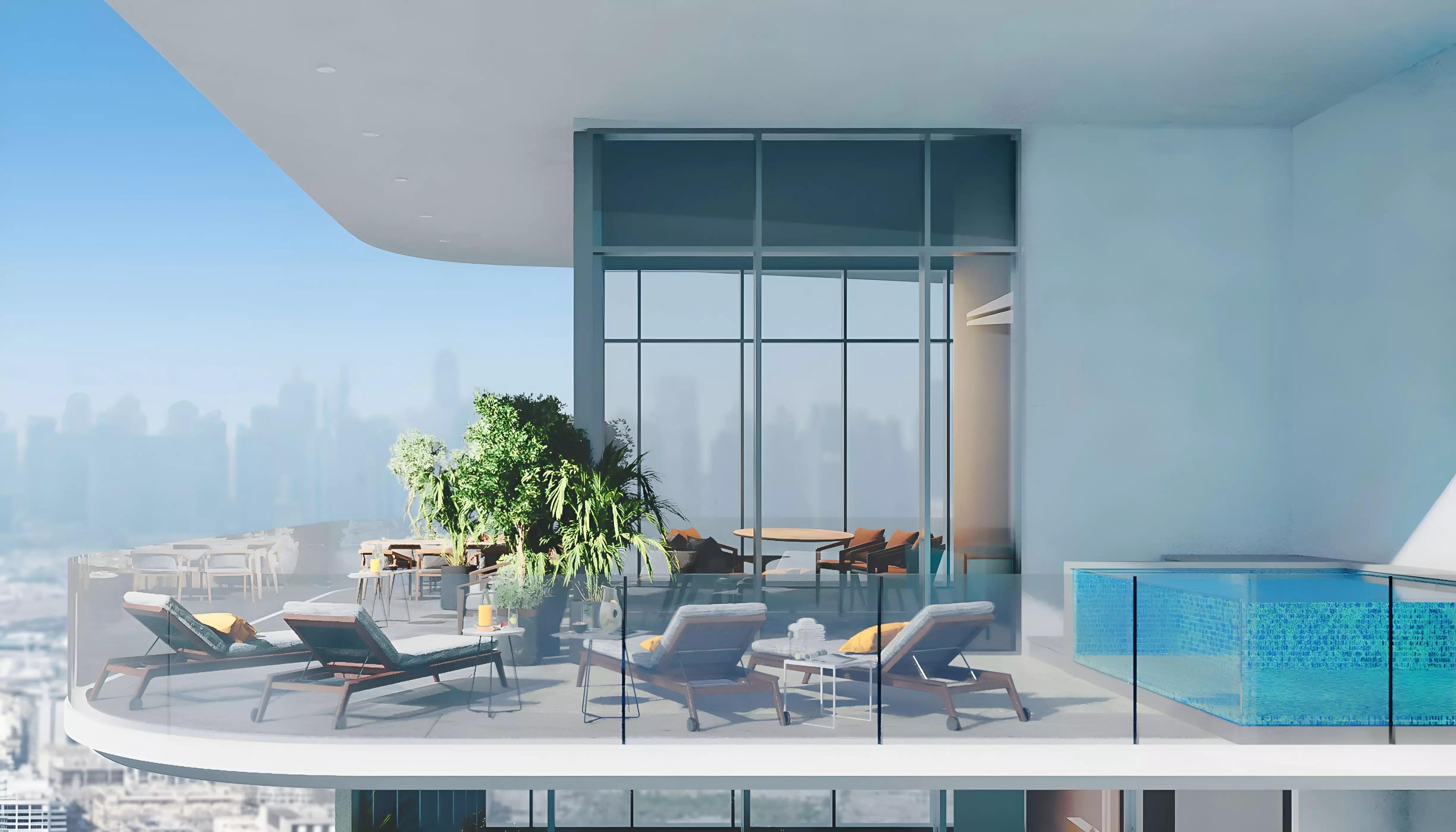 Solena Orchard Place interior apartment living space, JVC, Dubai