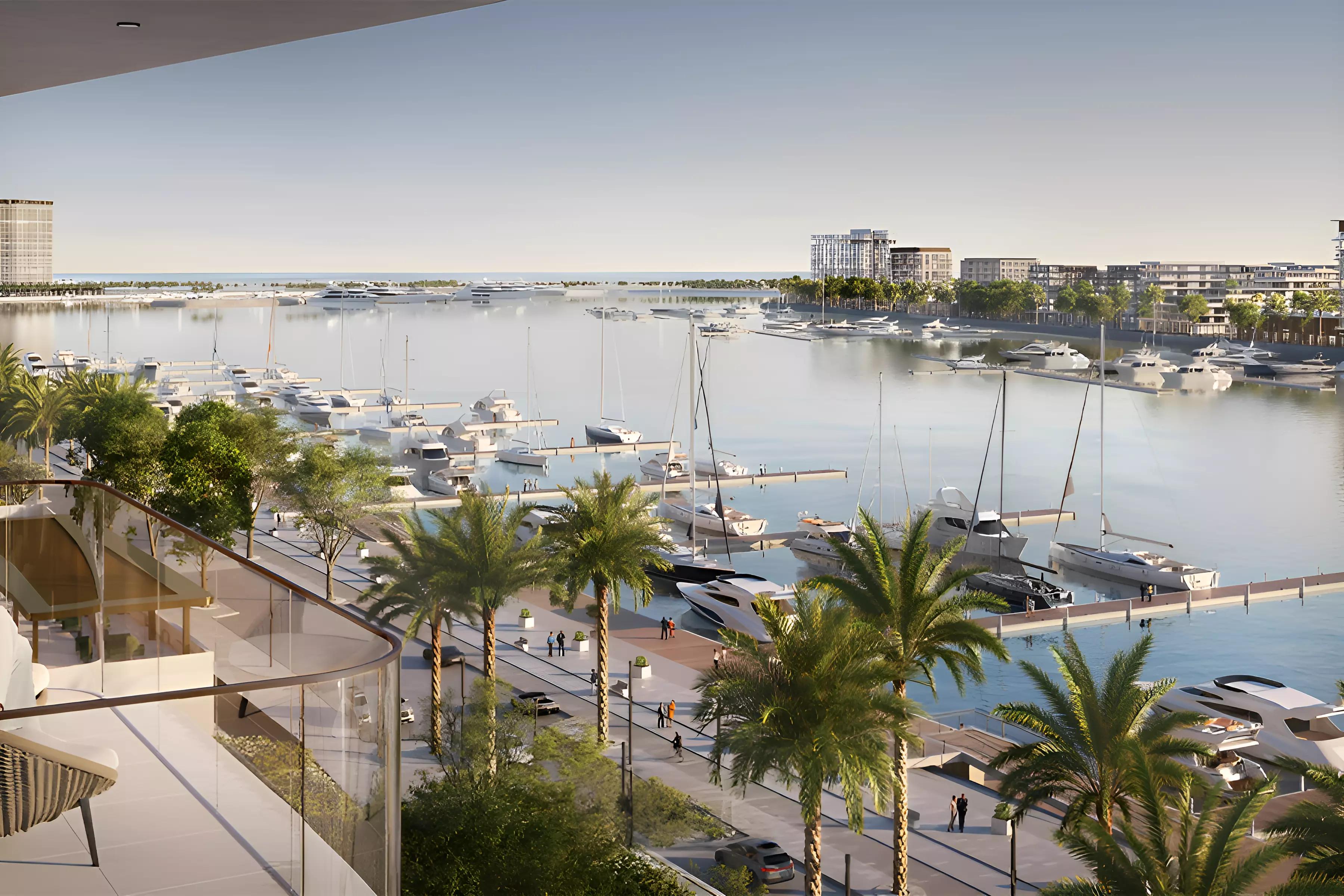 Pier Point Phase 2 apartment interior living space, Mina Rashid, Dubai