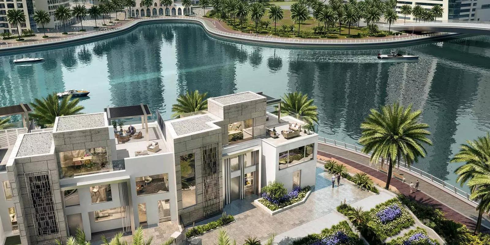 LIV Waterside building facade, Dubai Marina