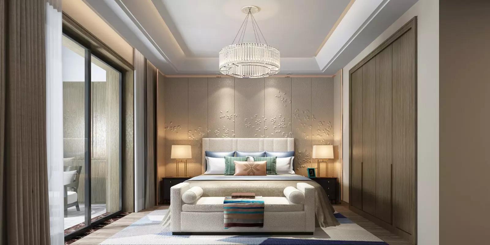 Nobles Tower bedroom interior, Business Bay, Dubai