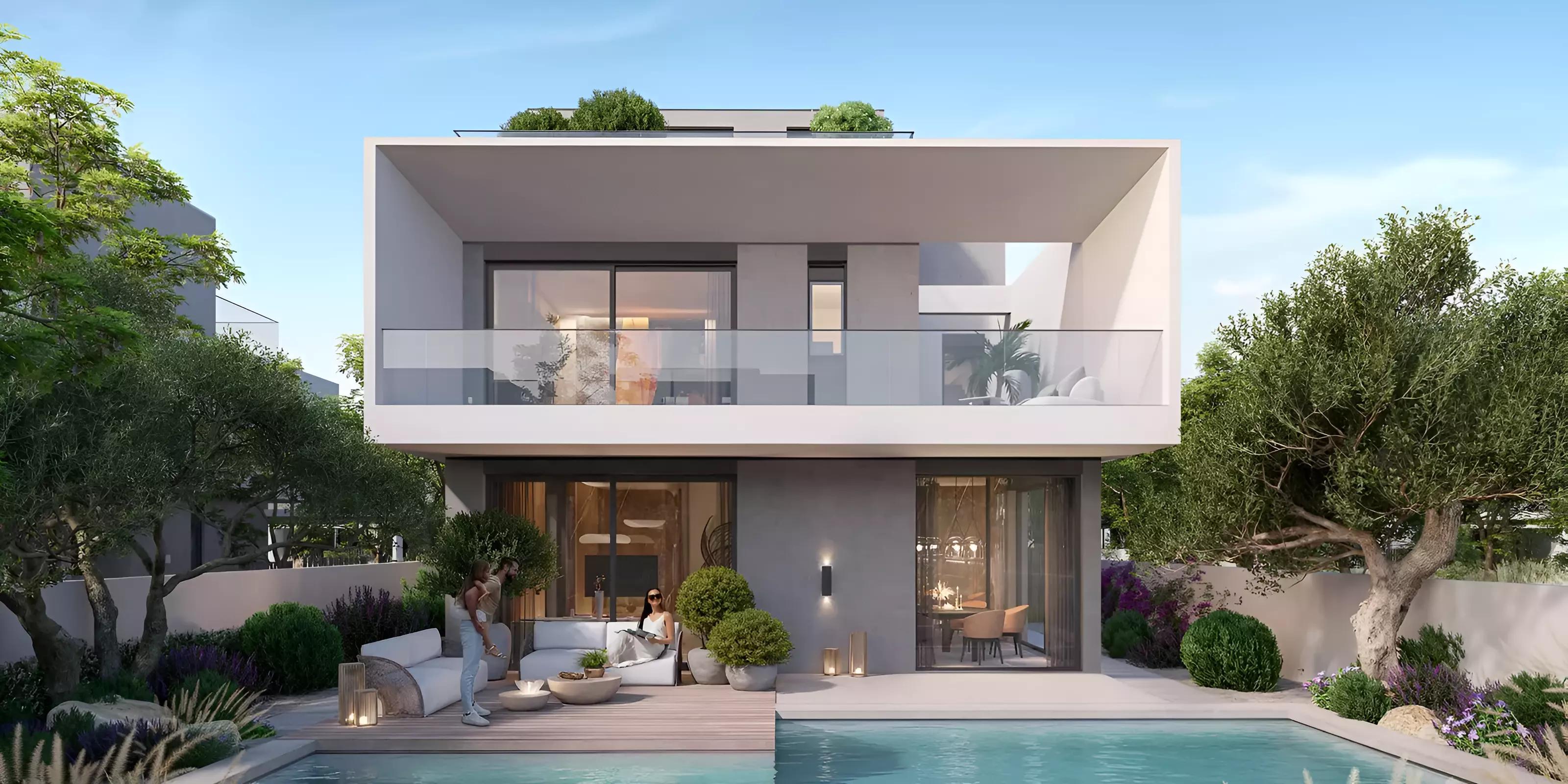 Park Gate villa exterior with landscaped surroundings, Dubai Hills Estate, Dubai